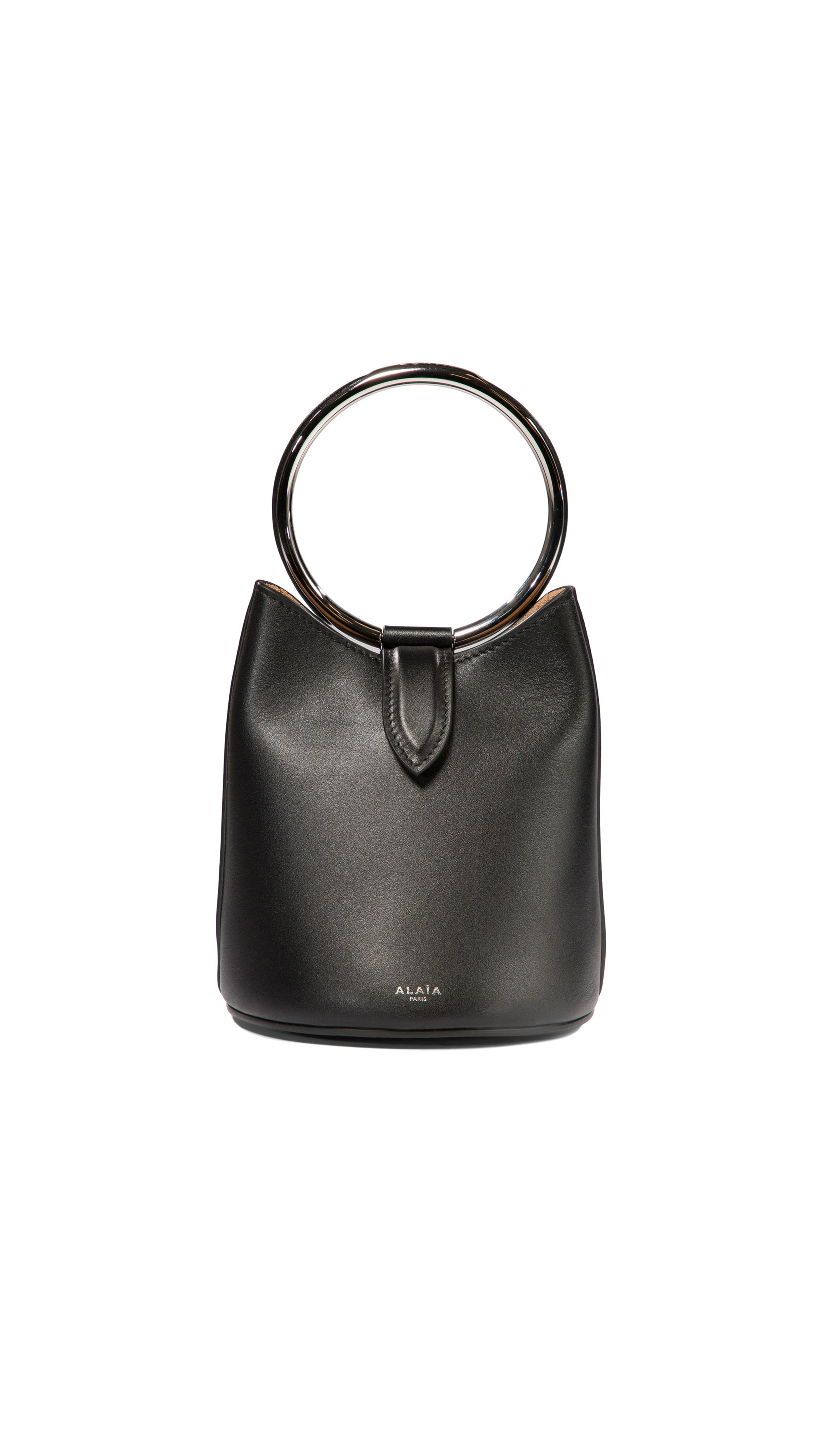 Mini Ring Bucket Bag - Black