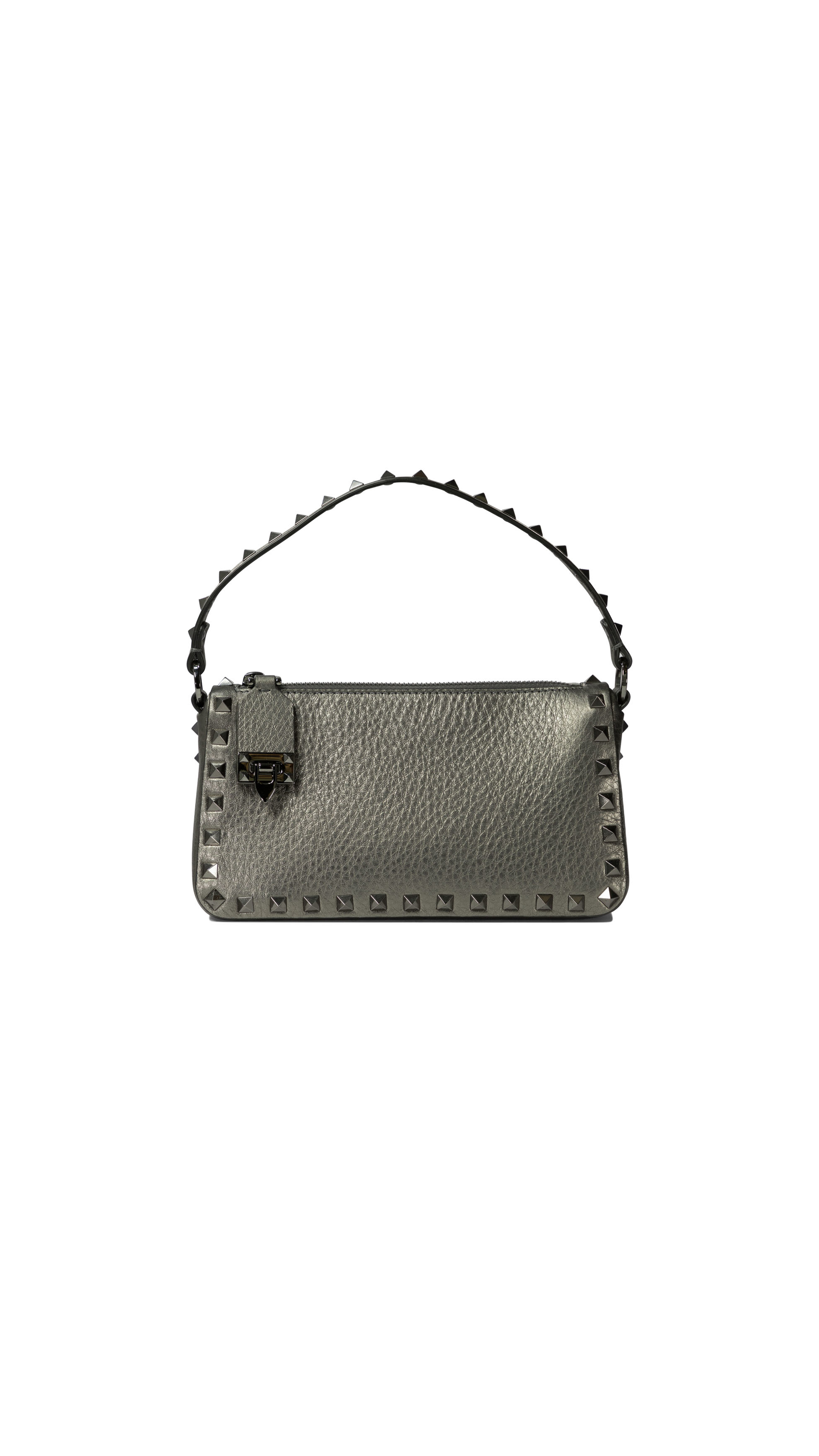 "Rockstud Small" Shoulder Bag - Grey