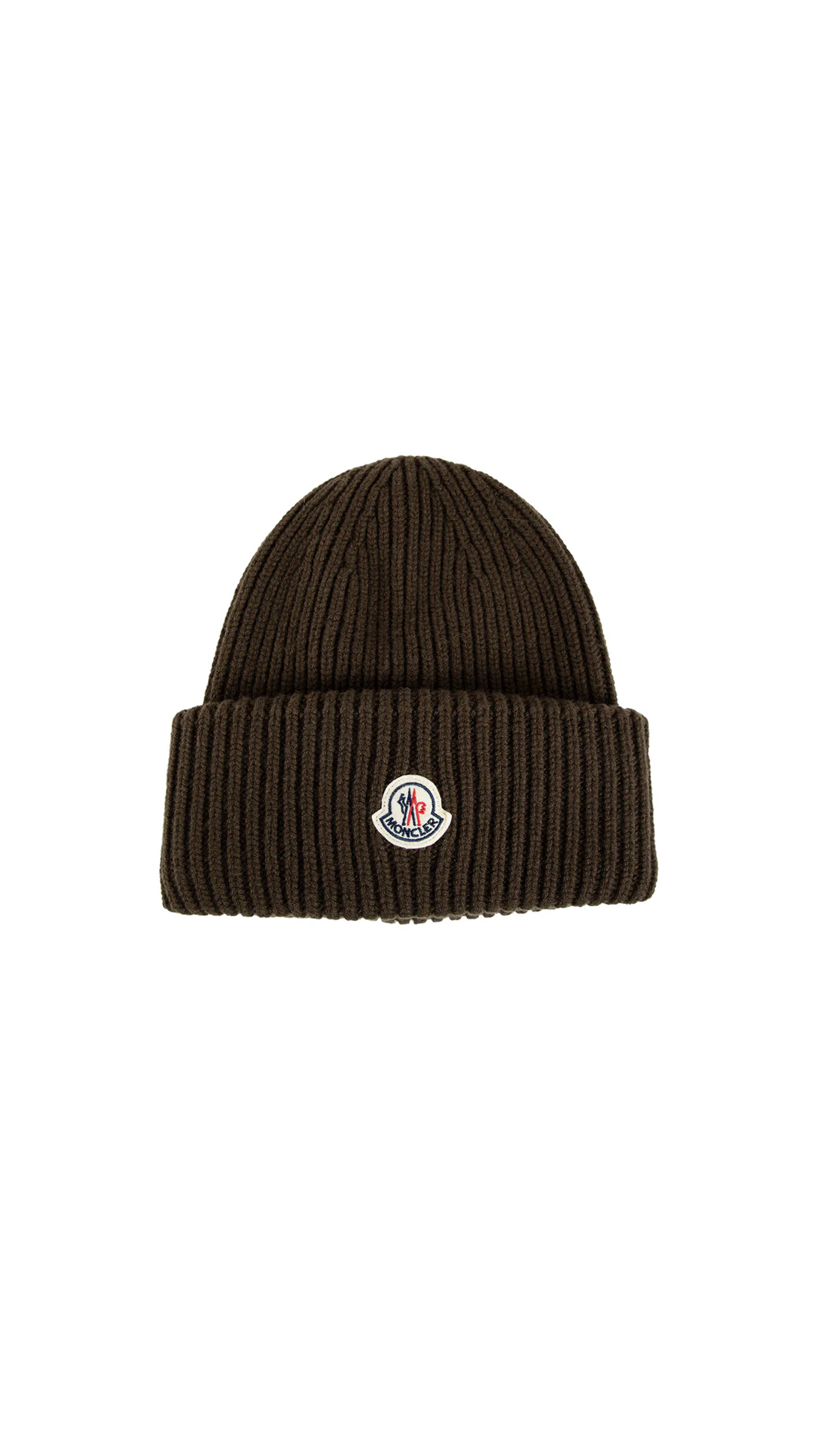 Wool Cashmere Beanie - Dark Brown