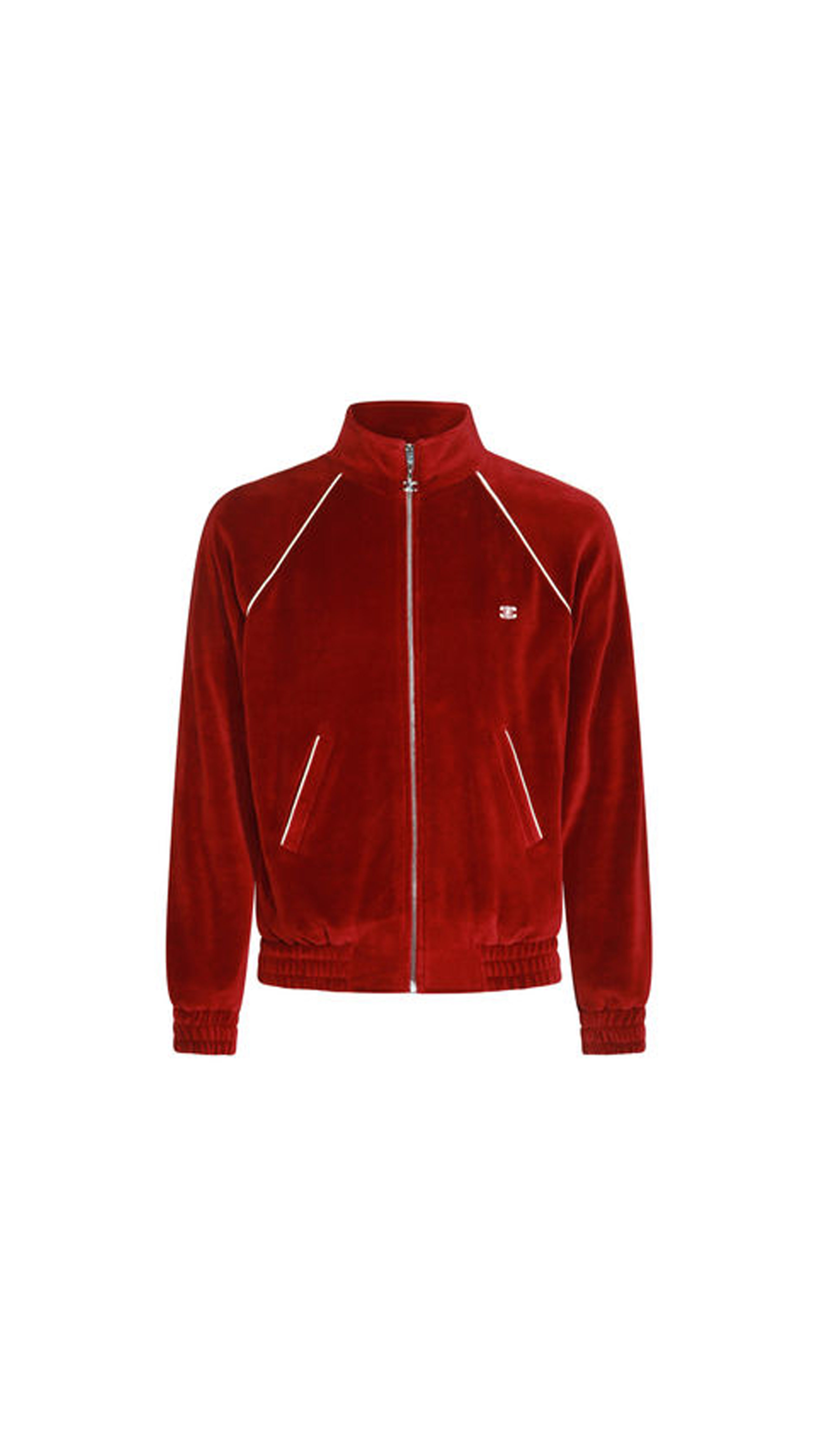 Tracksuit Jacket Velour - Red