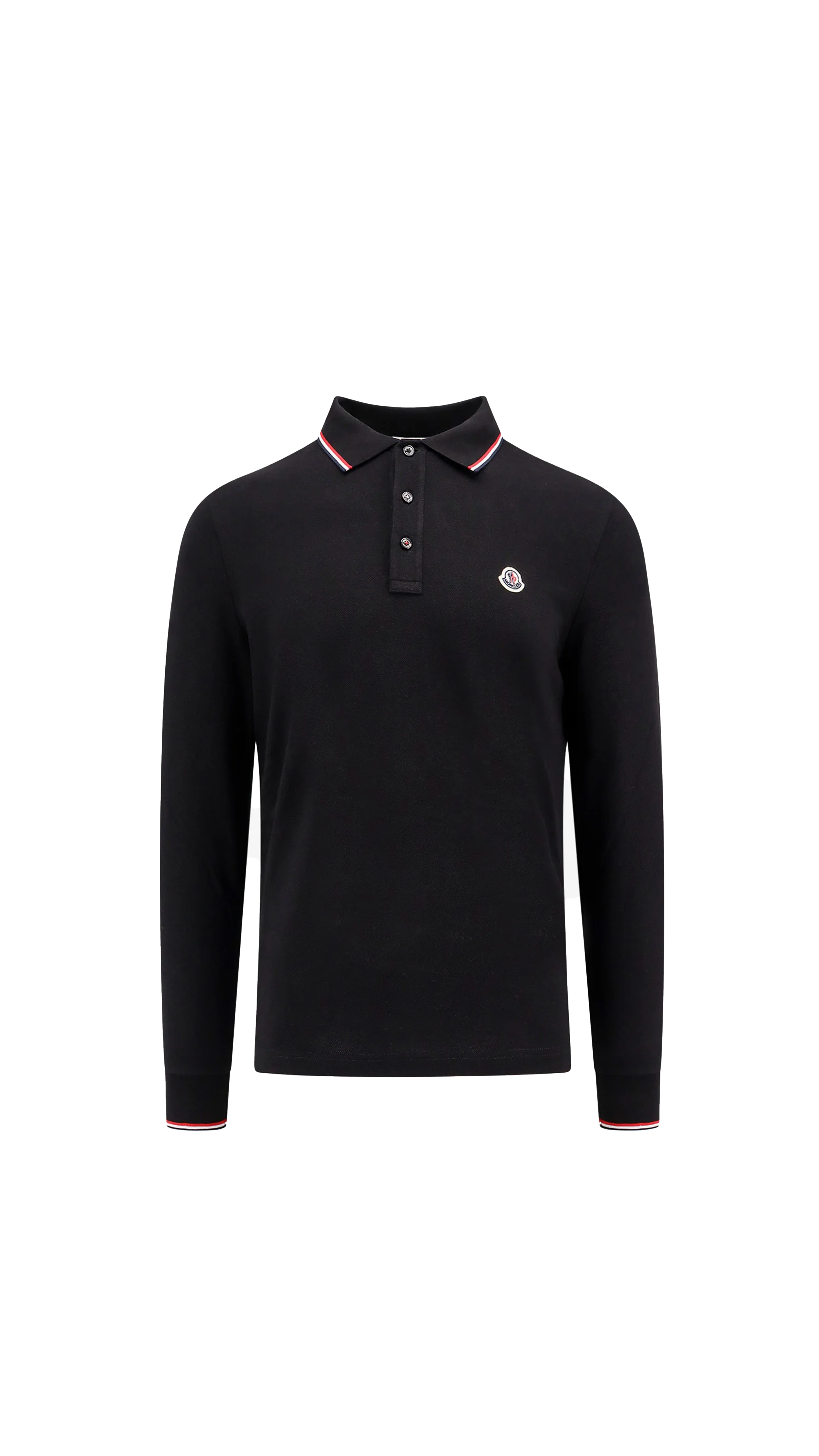 Long Sleeve Polo Shirt - Black