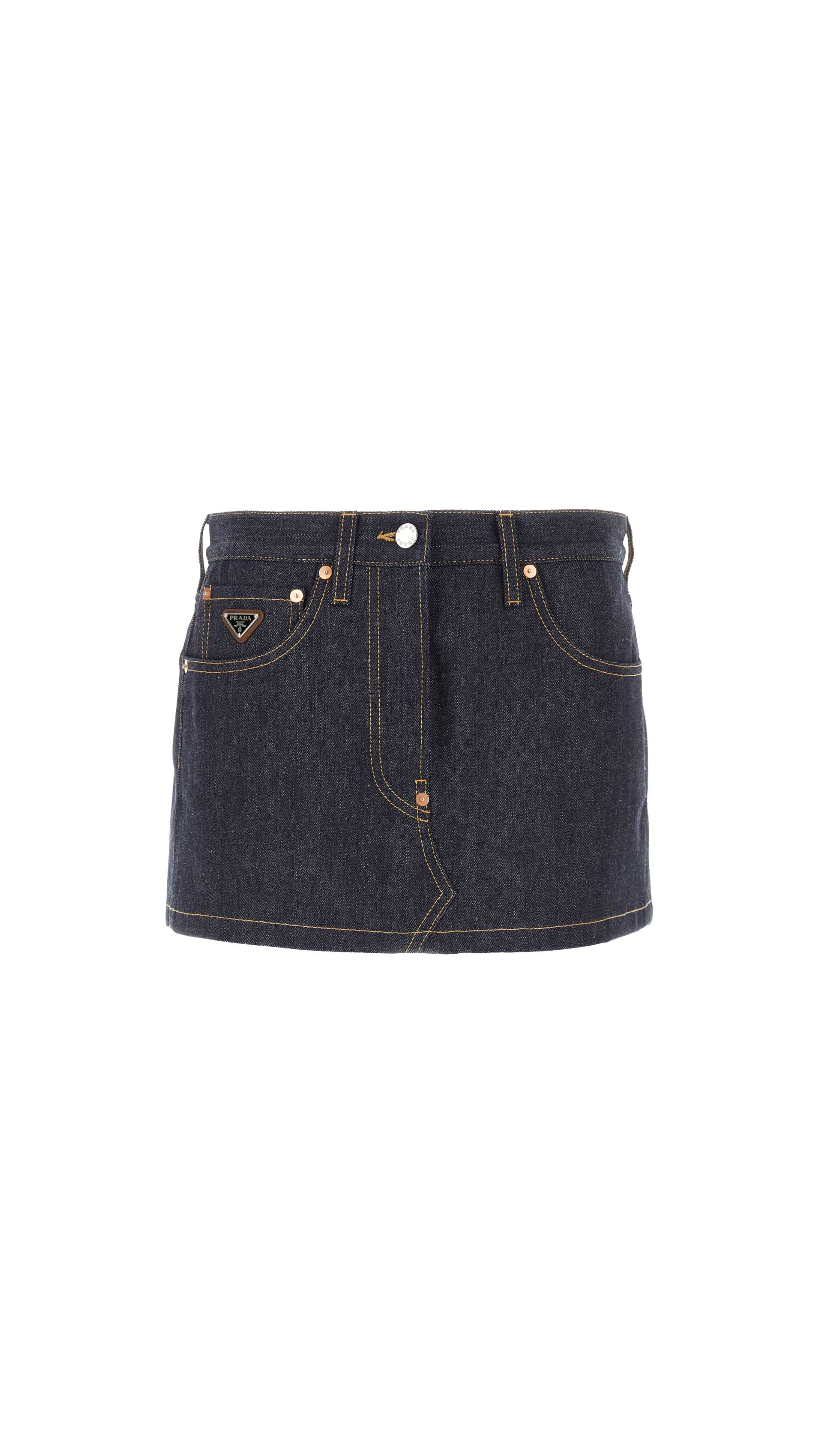 Denim Mini Skirt - Blue