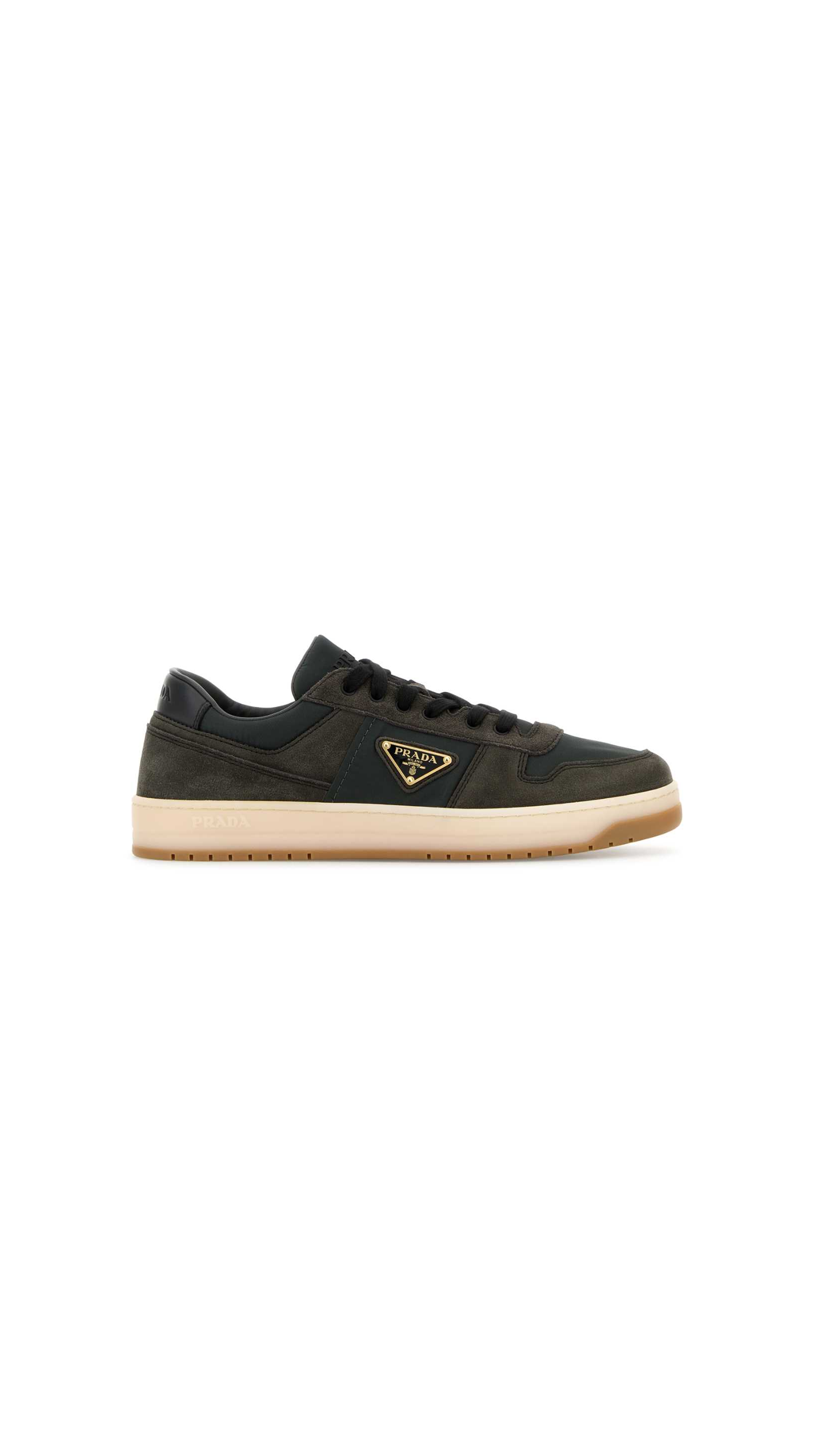 Down Town Leather Sneakers - Black\Kaki