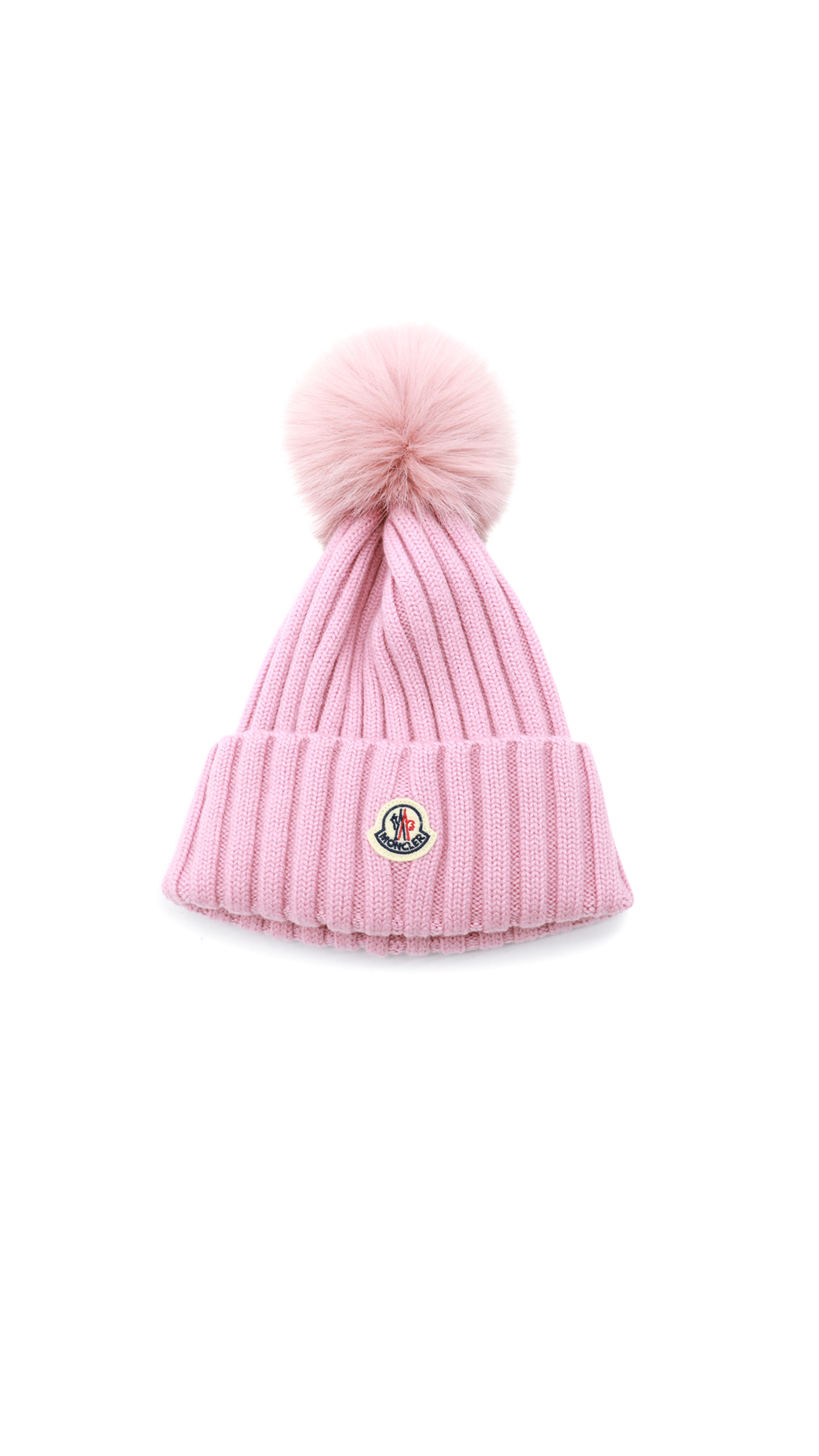 Hat With Pompom - Pink