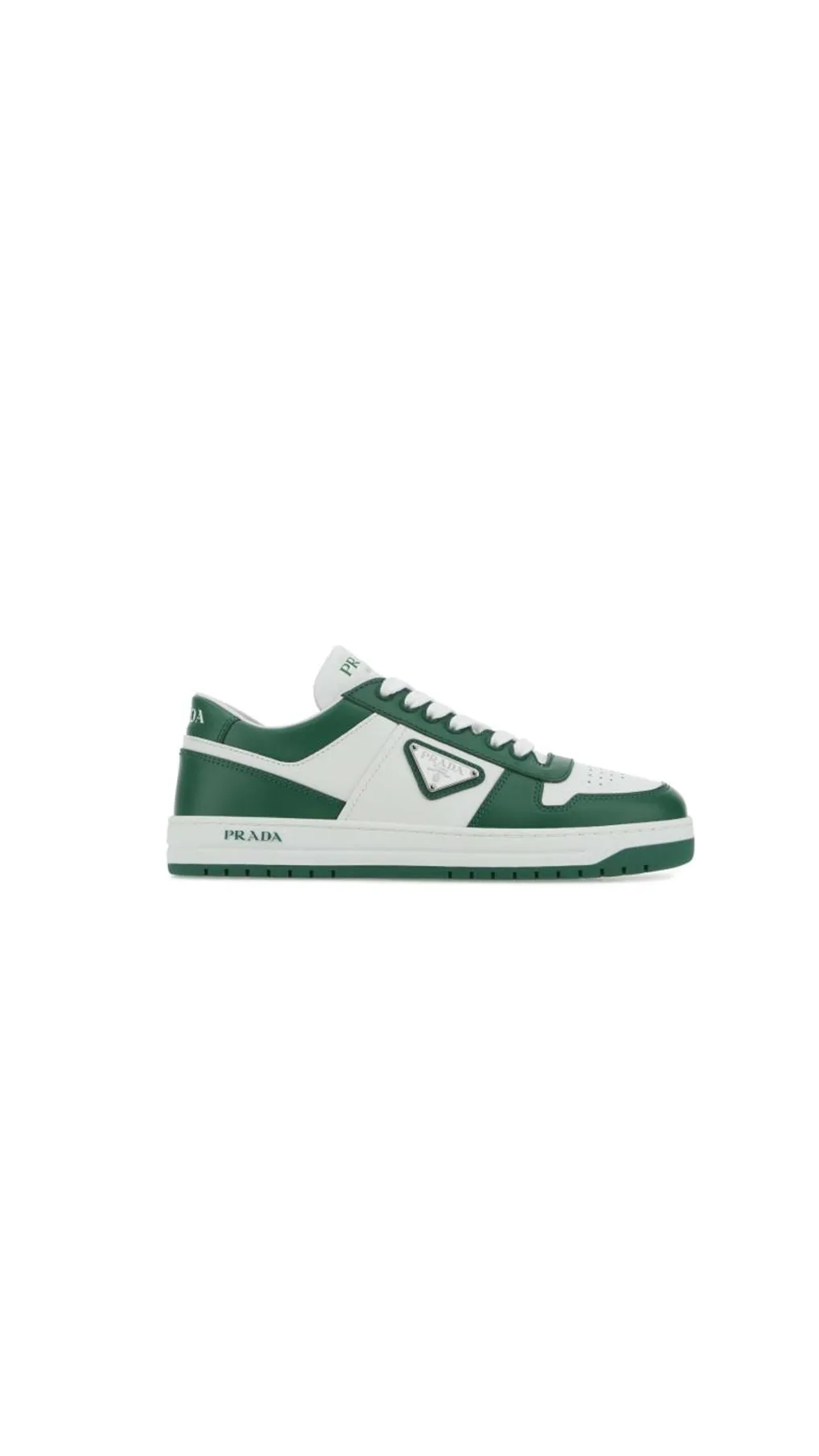 Downtown Leather Sneakers - White/Green