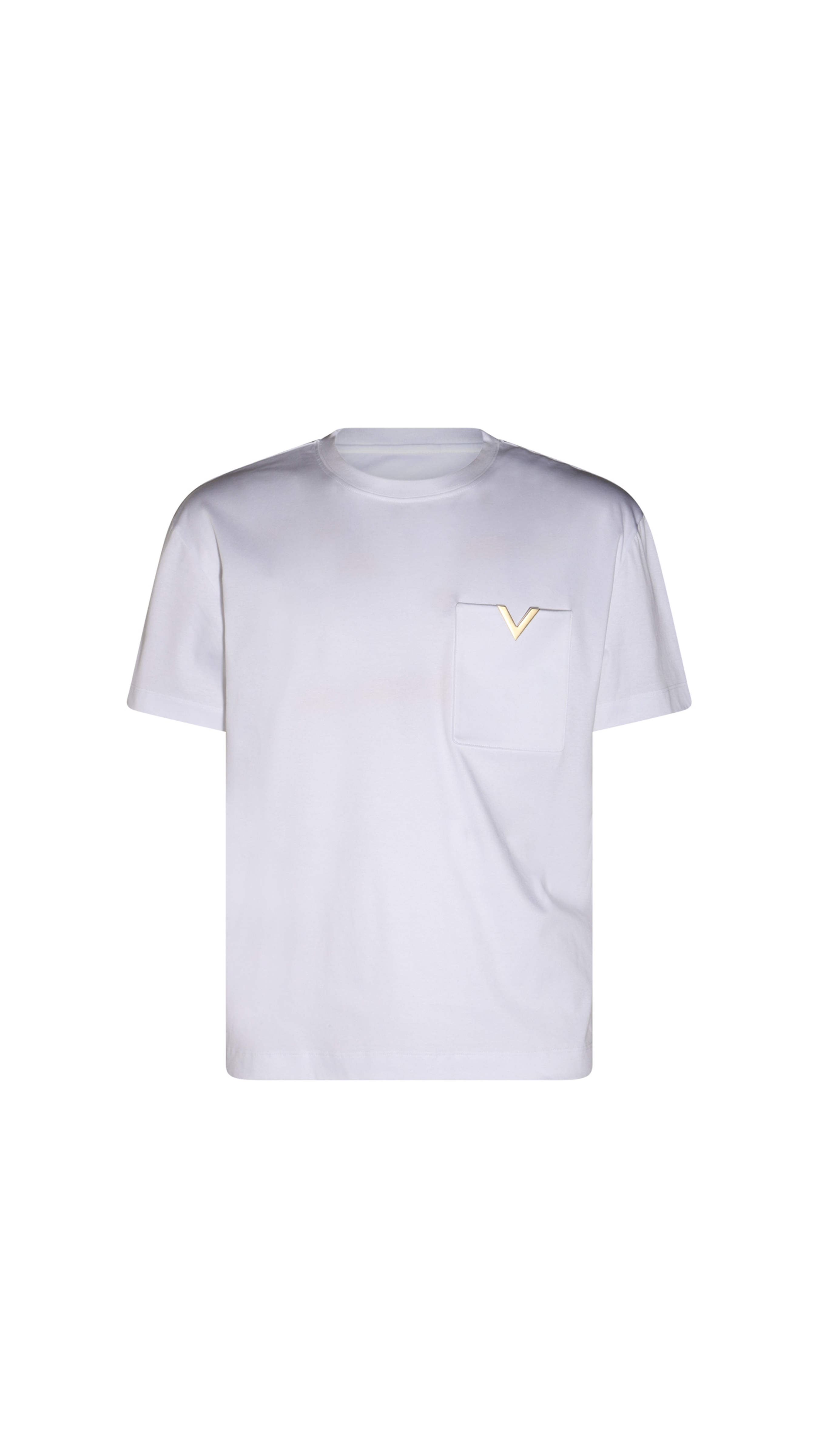 White Cotton T-shirt - White