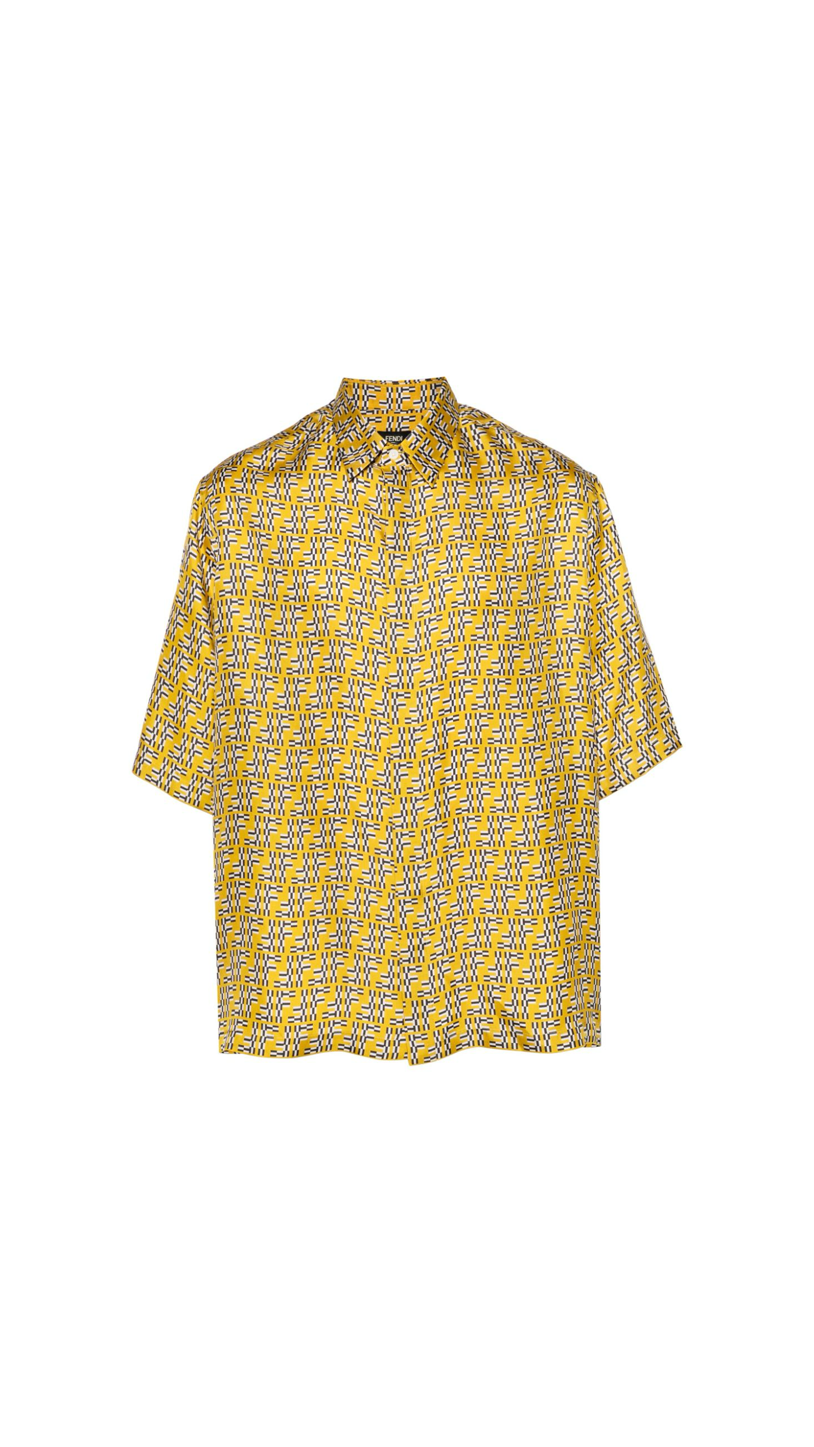 Labyrinth Silk Shirt - Yellow