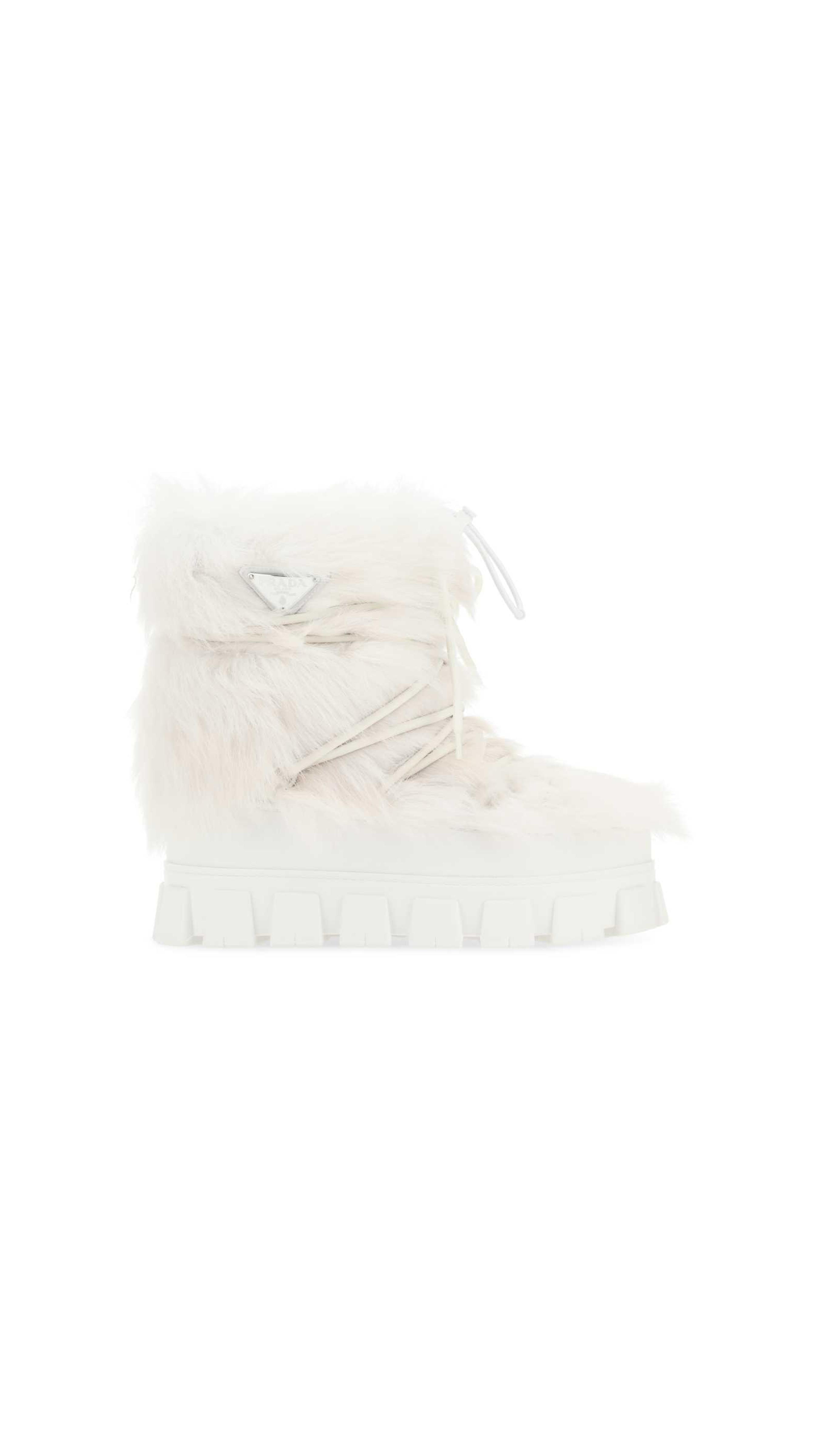 Shearling Après Ski Booties - White