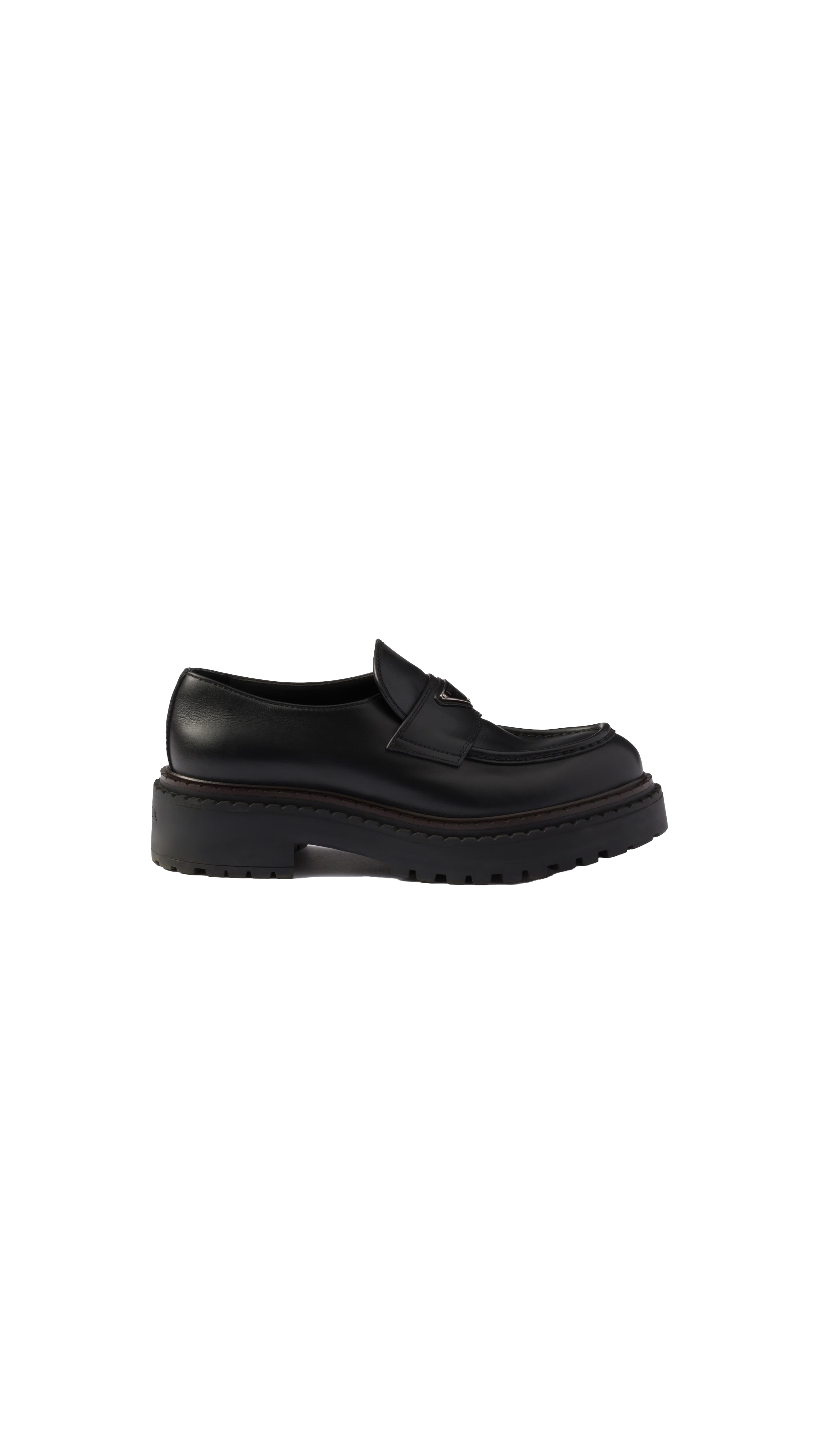 Double Chocolate Leather Loafers - Black