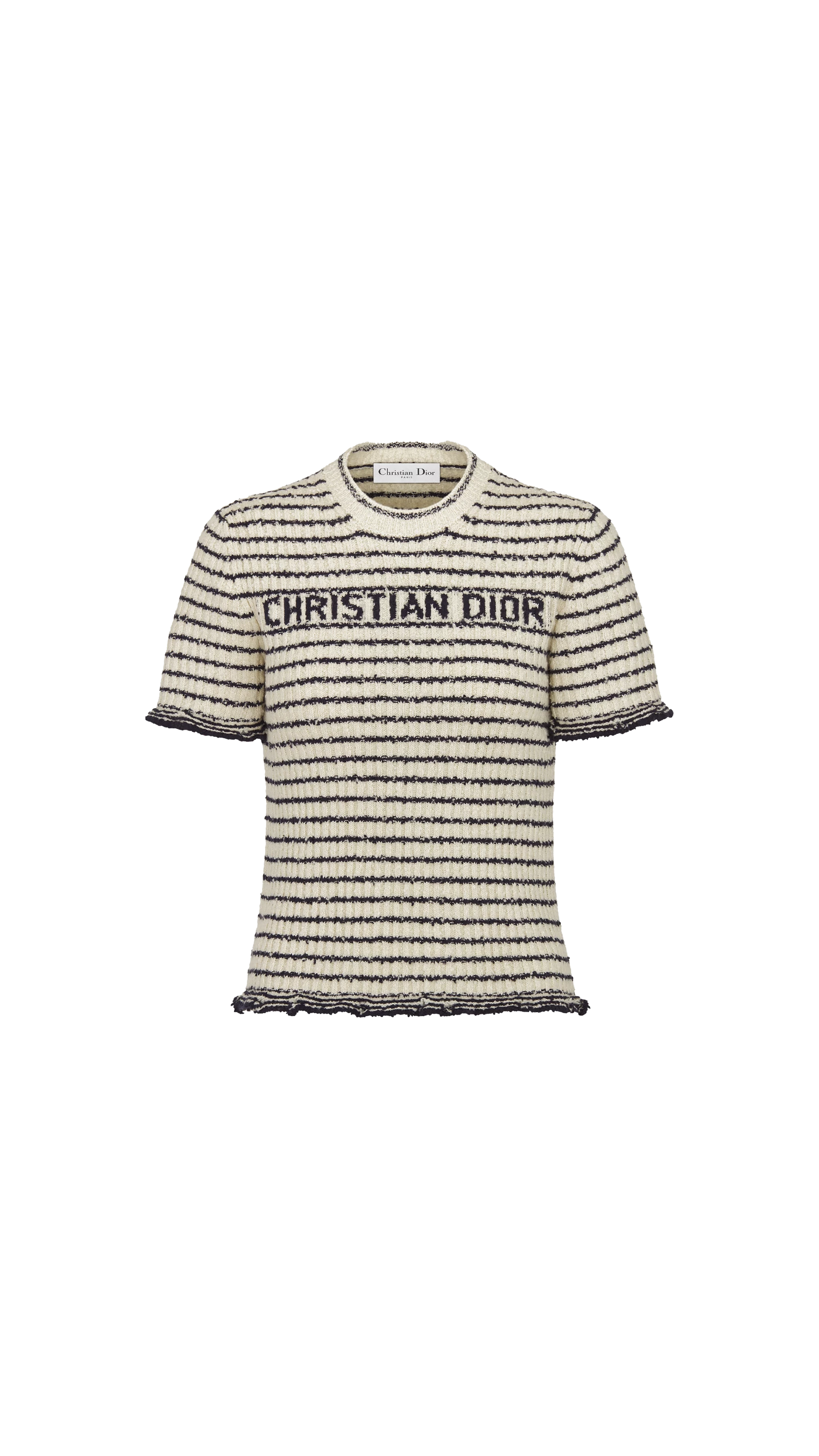 Dior Marinière Short-Sleeved Top - Navy Blue\White