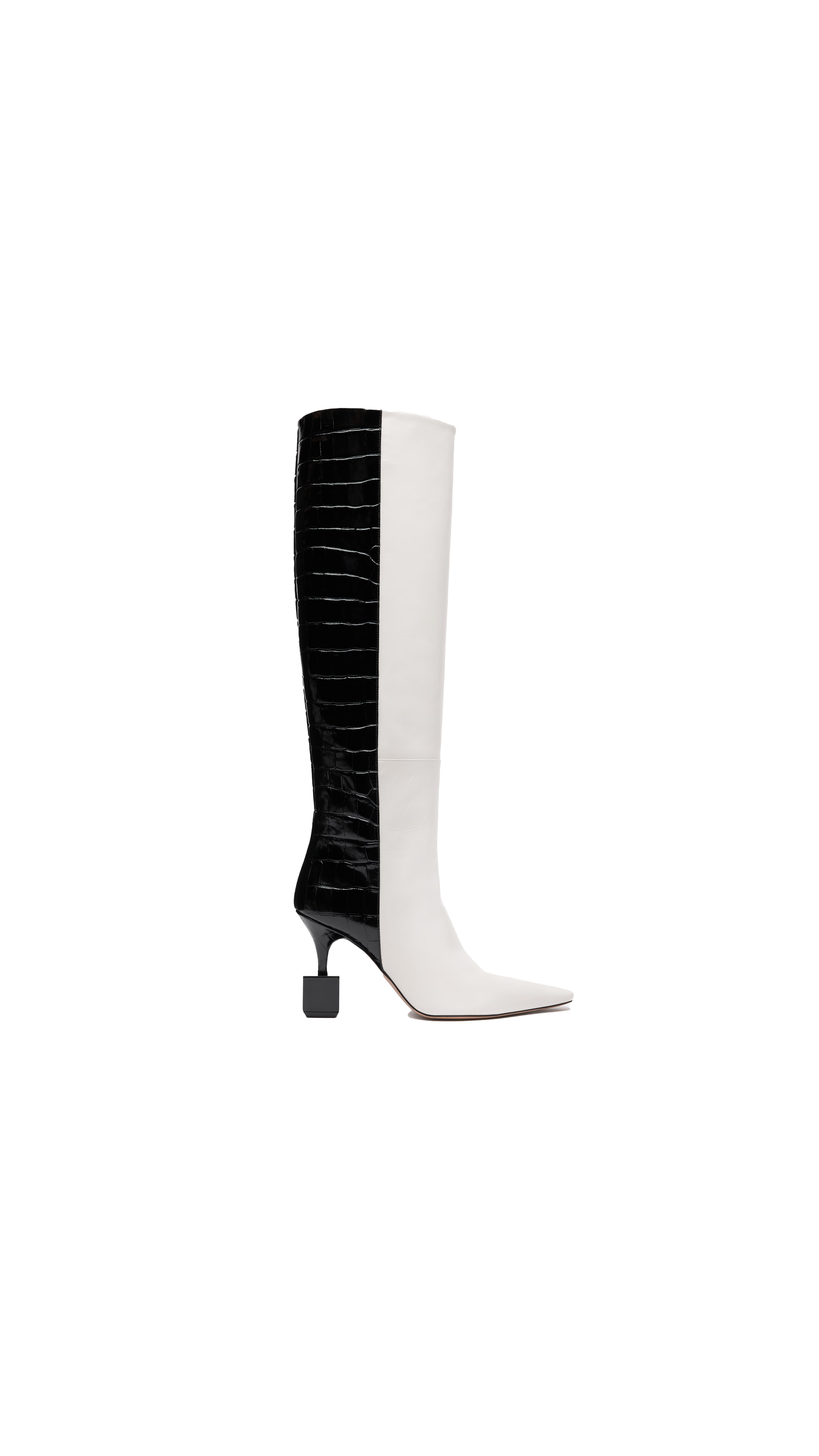 The Bisou Boots - White\Black