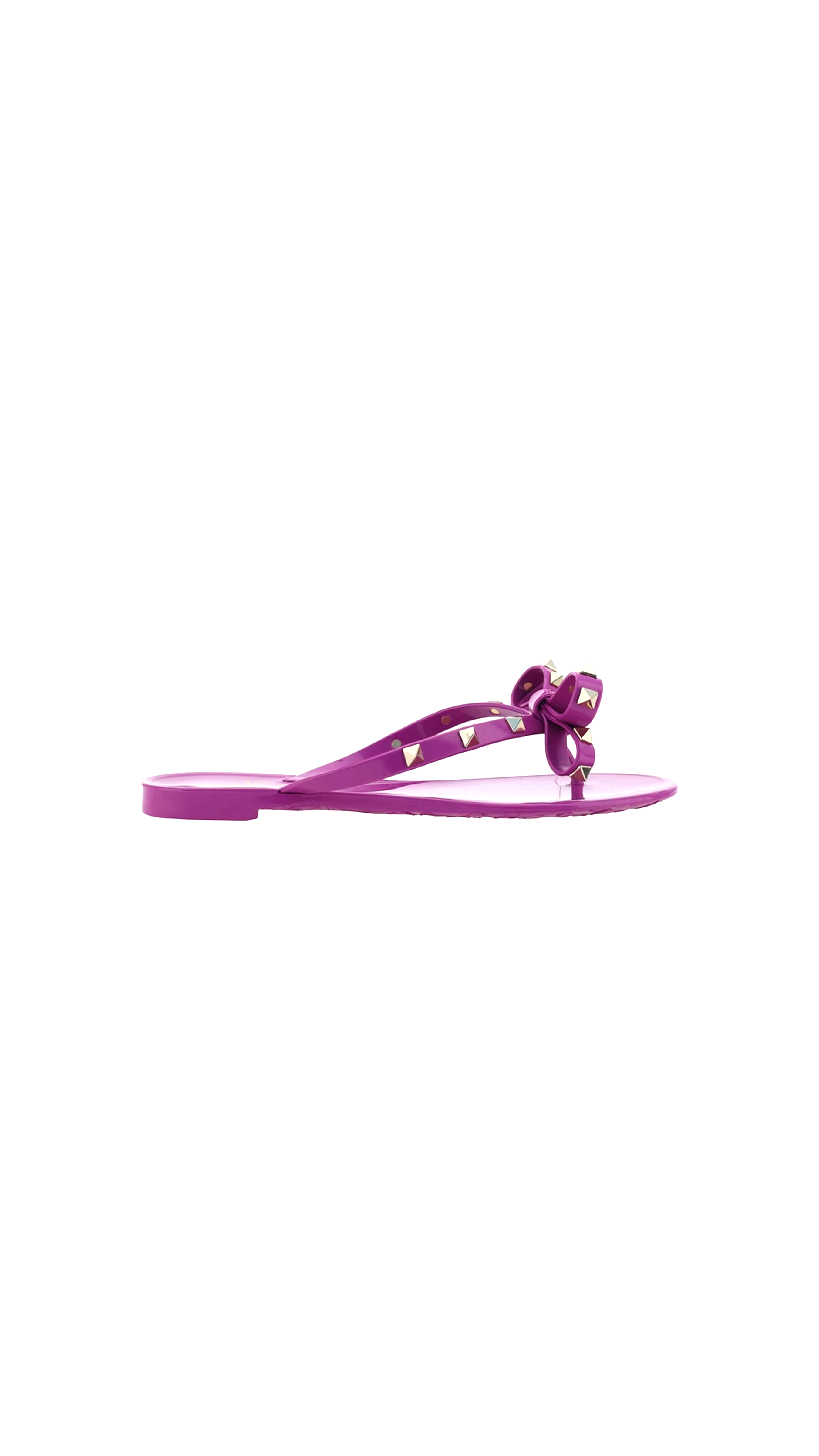 Rubber Rockstud Thong - Purple