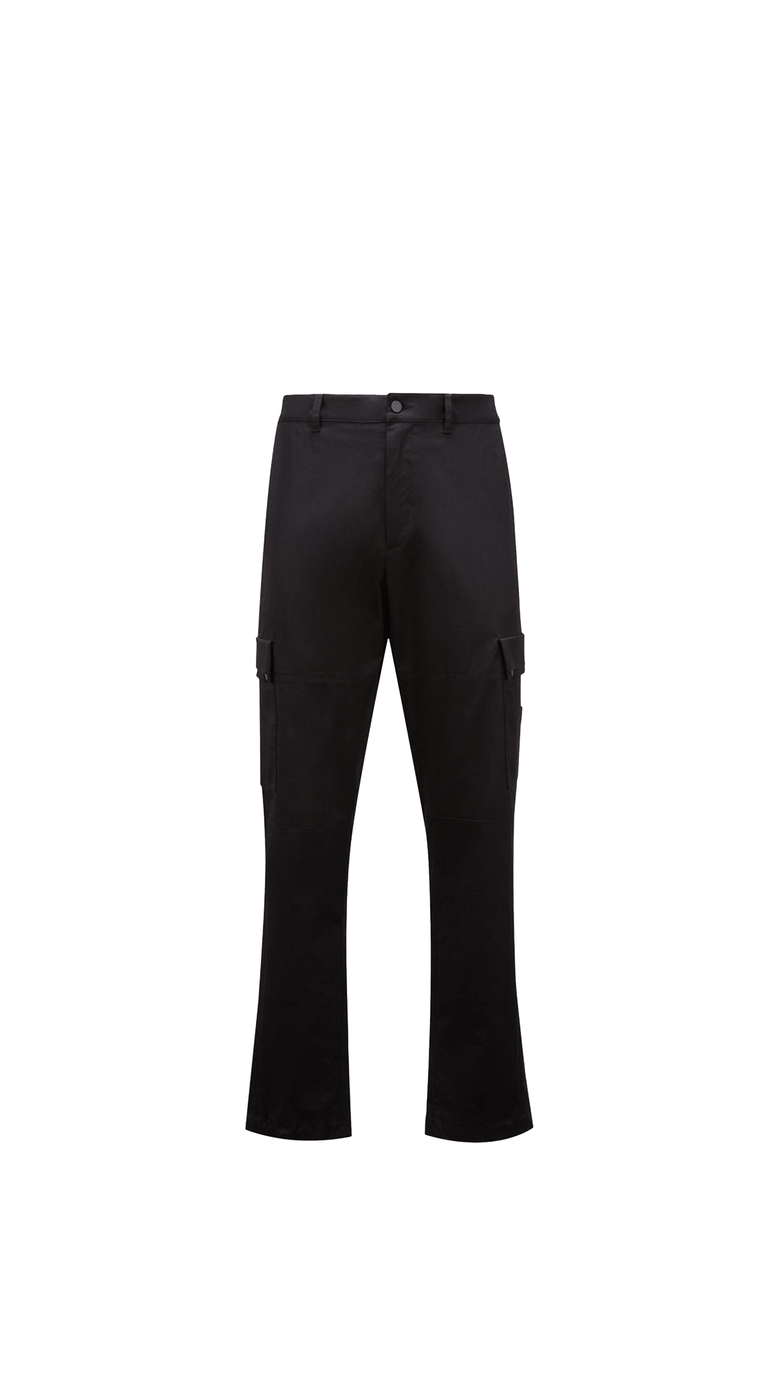 Stretch Gabardine Cargo Pants - Black