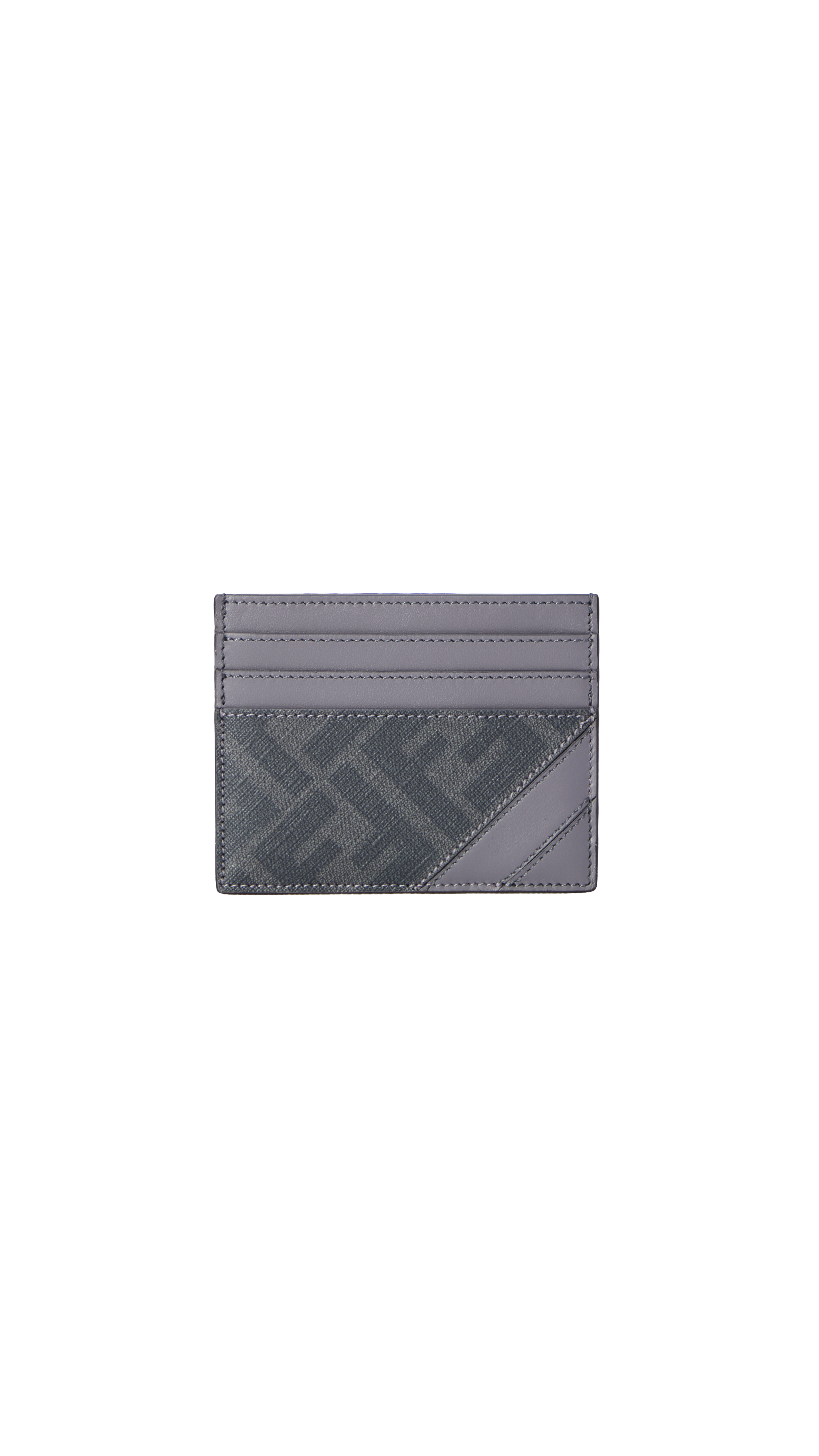 Fendi Diagonal Card Holder - Grey