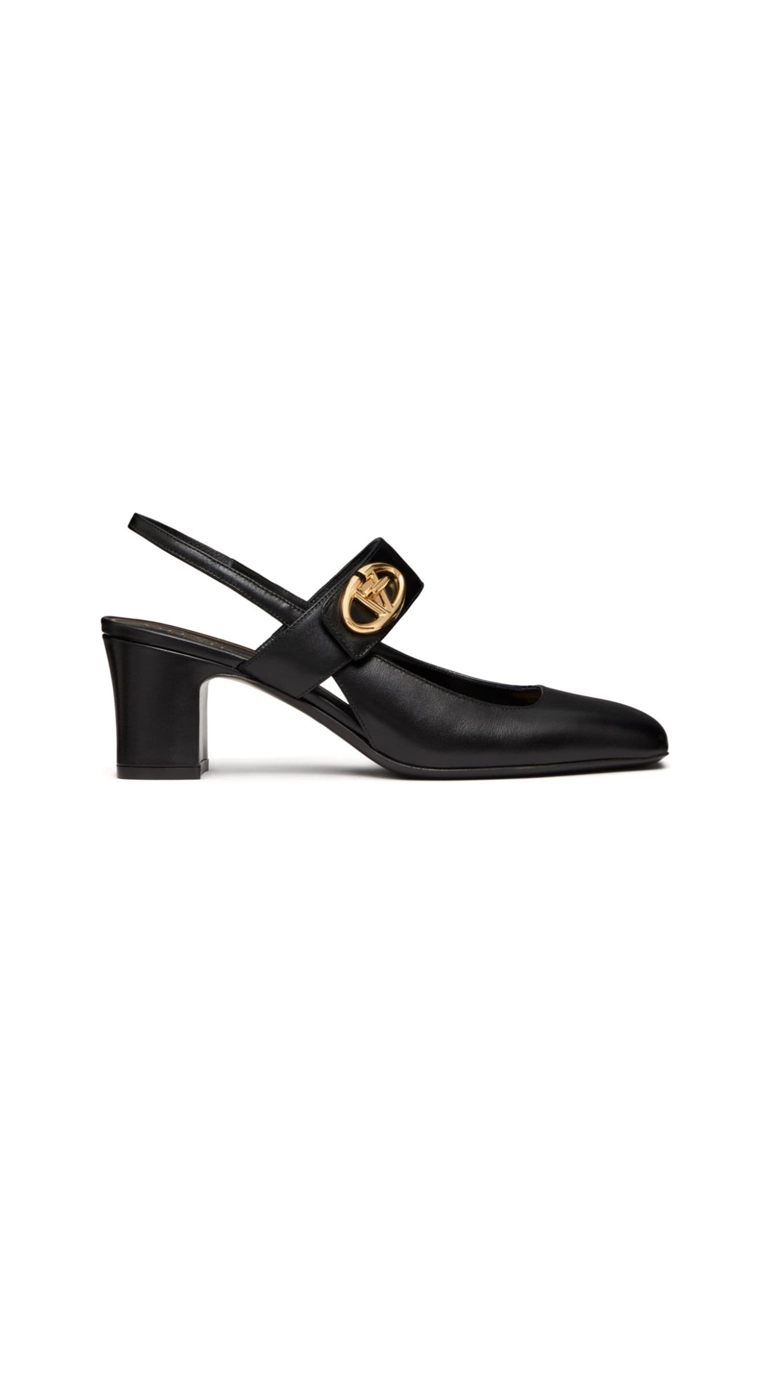 Slingback Vlogo - Black