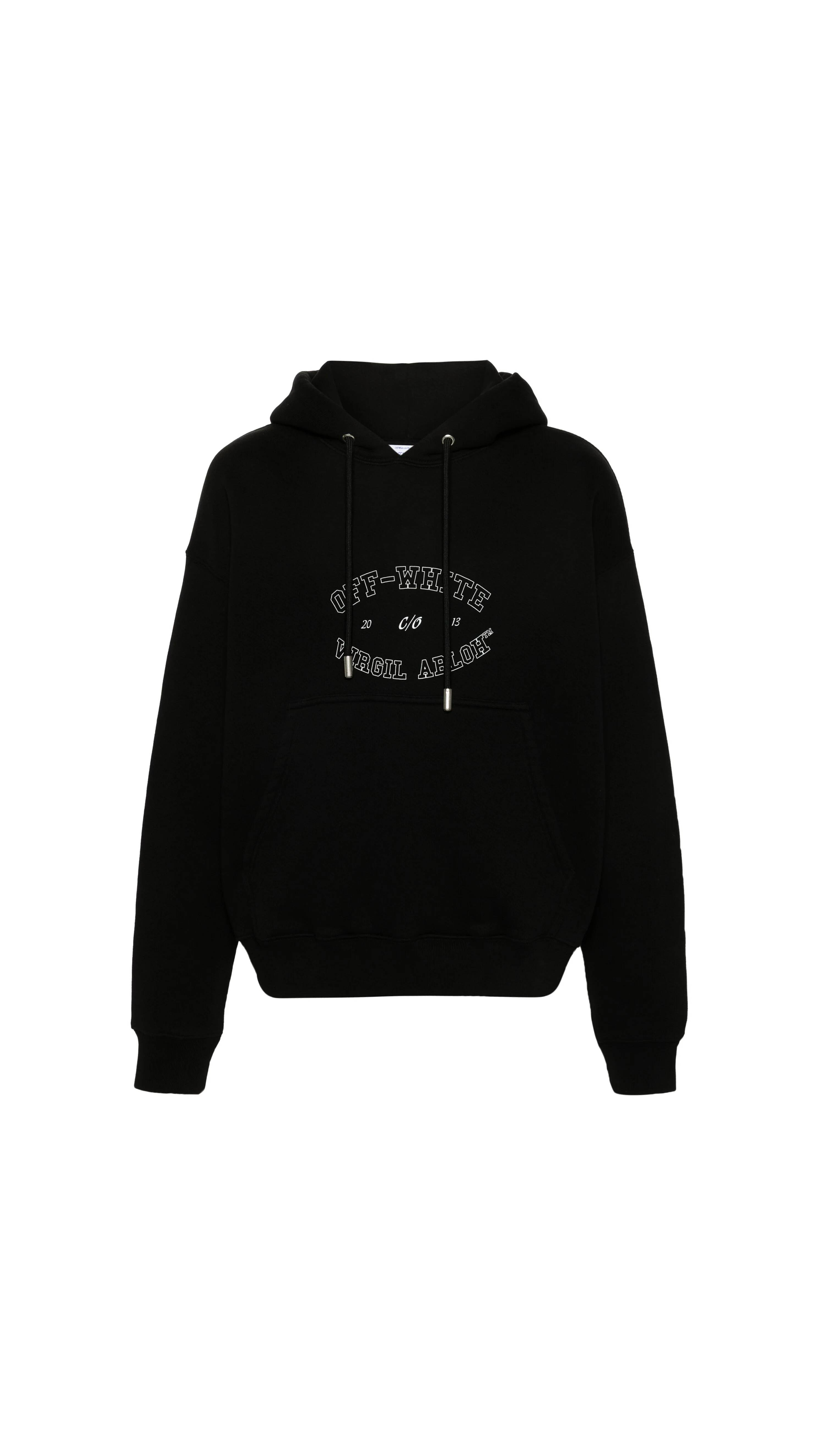 College Skate Hoodie - Black