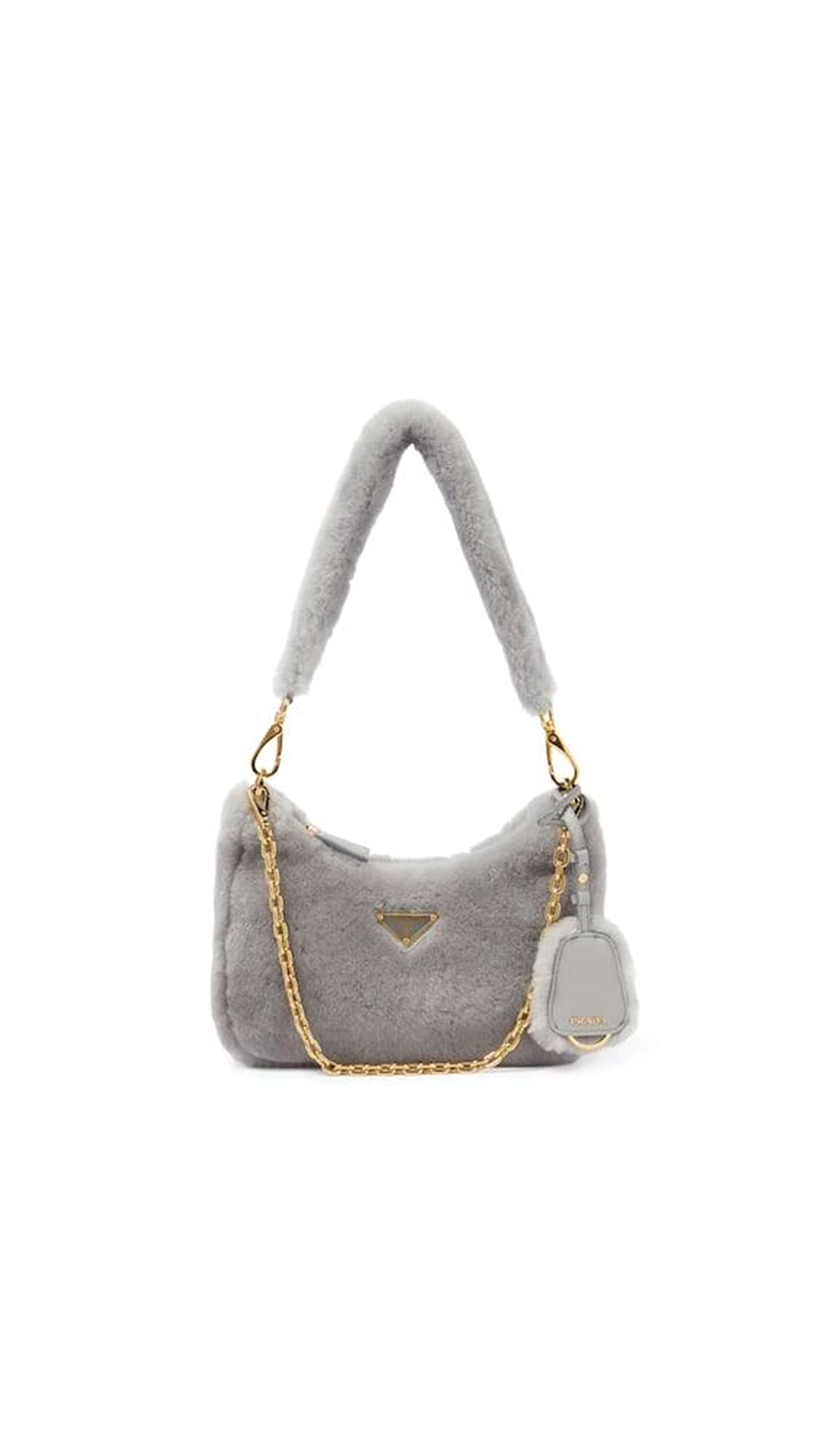 Shearling Mini-bag - Grey