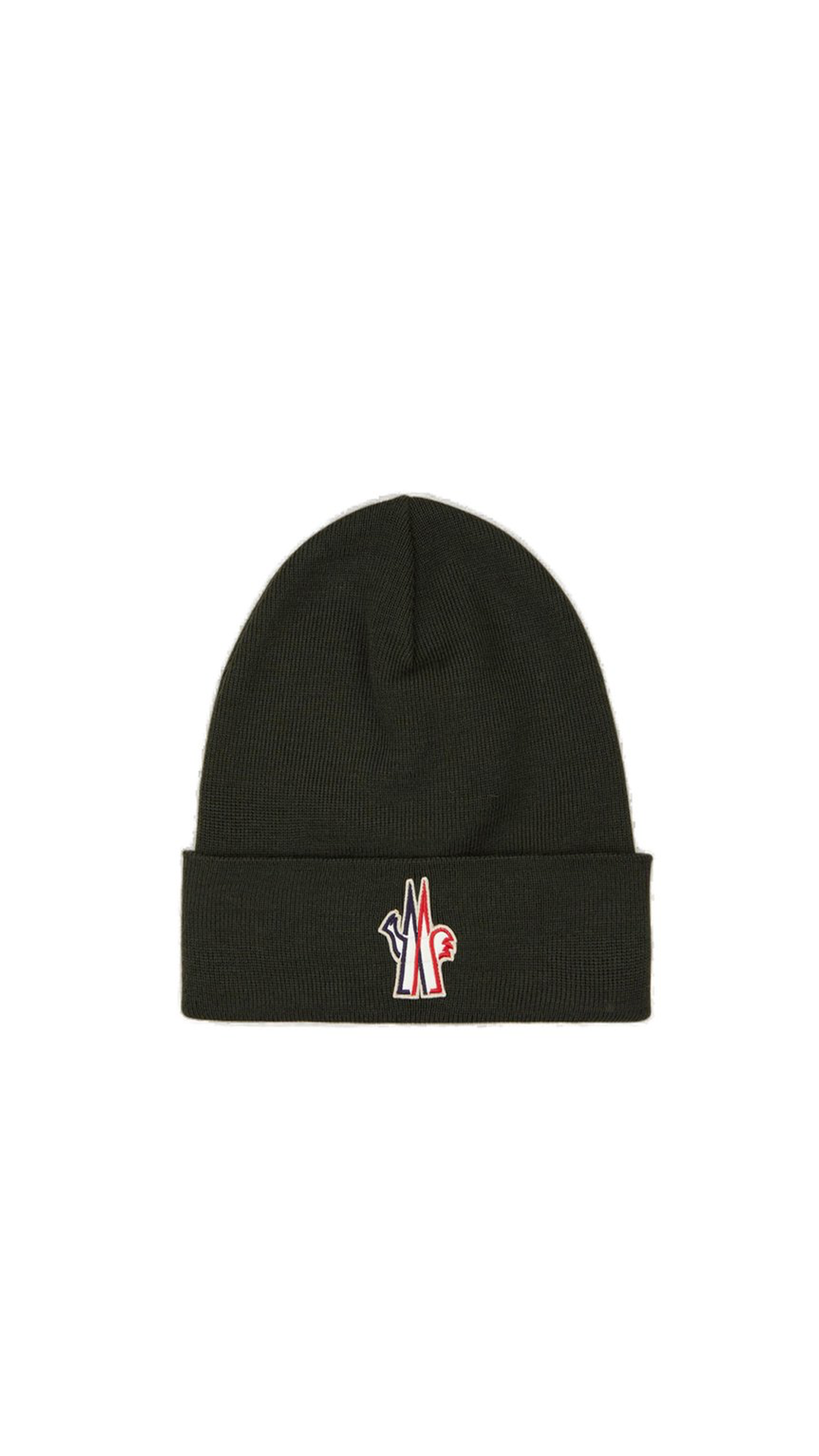 Moncler Grenoble Logo Patch Beanie - Khaki