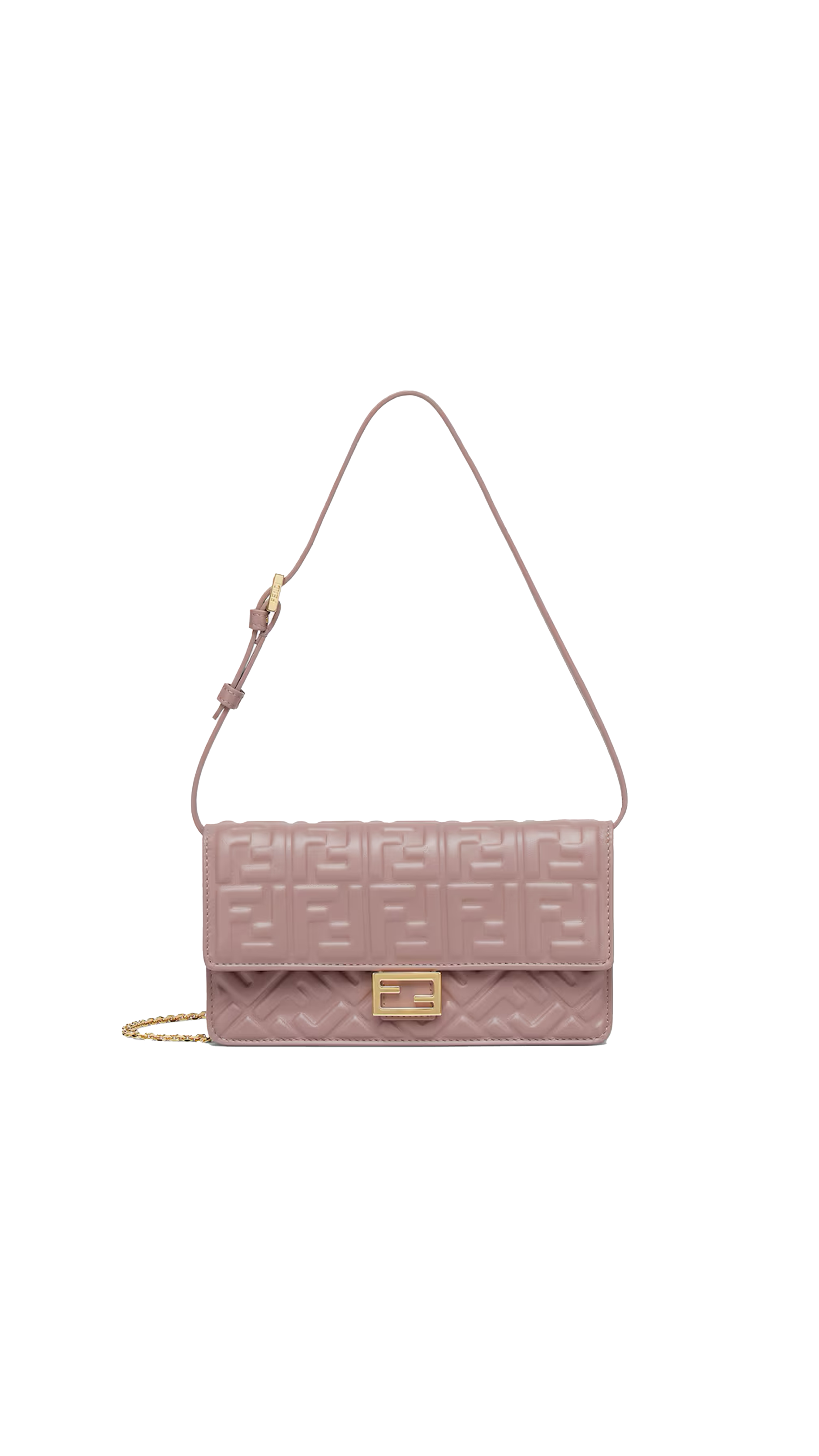 Wallet On Chain Baguette - Mauve Pink