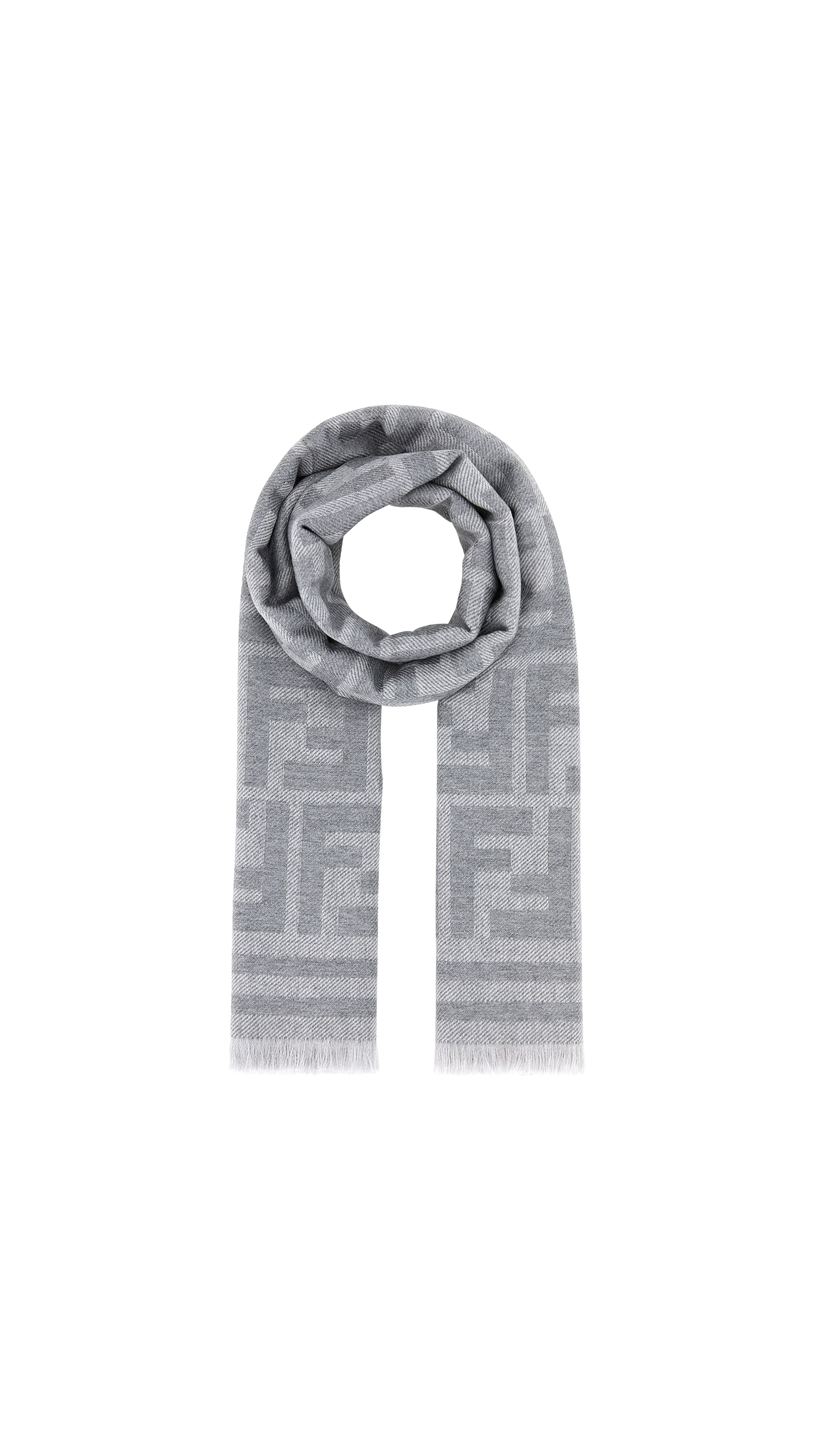 FF Jacquard Scarf -Grey