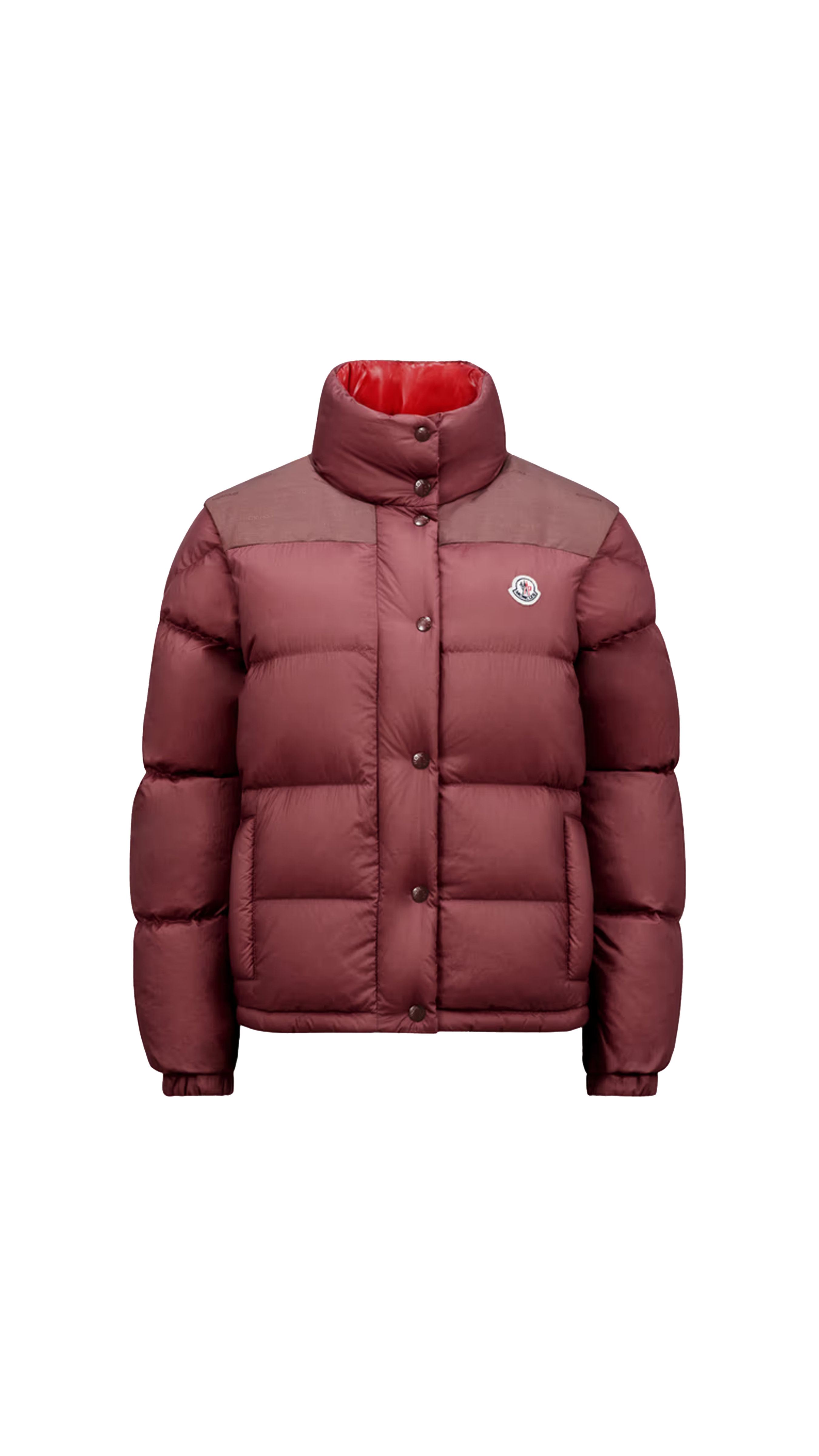 Verone Reversible Short Down Jacket - Burgundy/Red