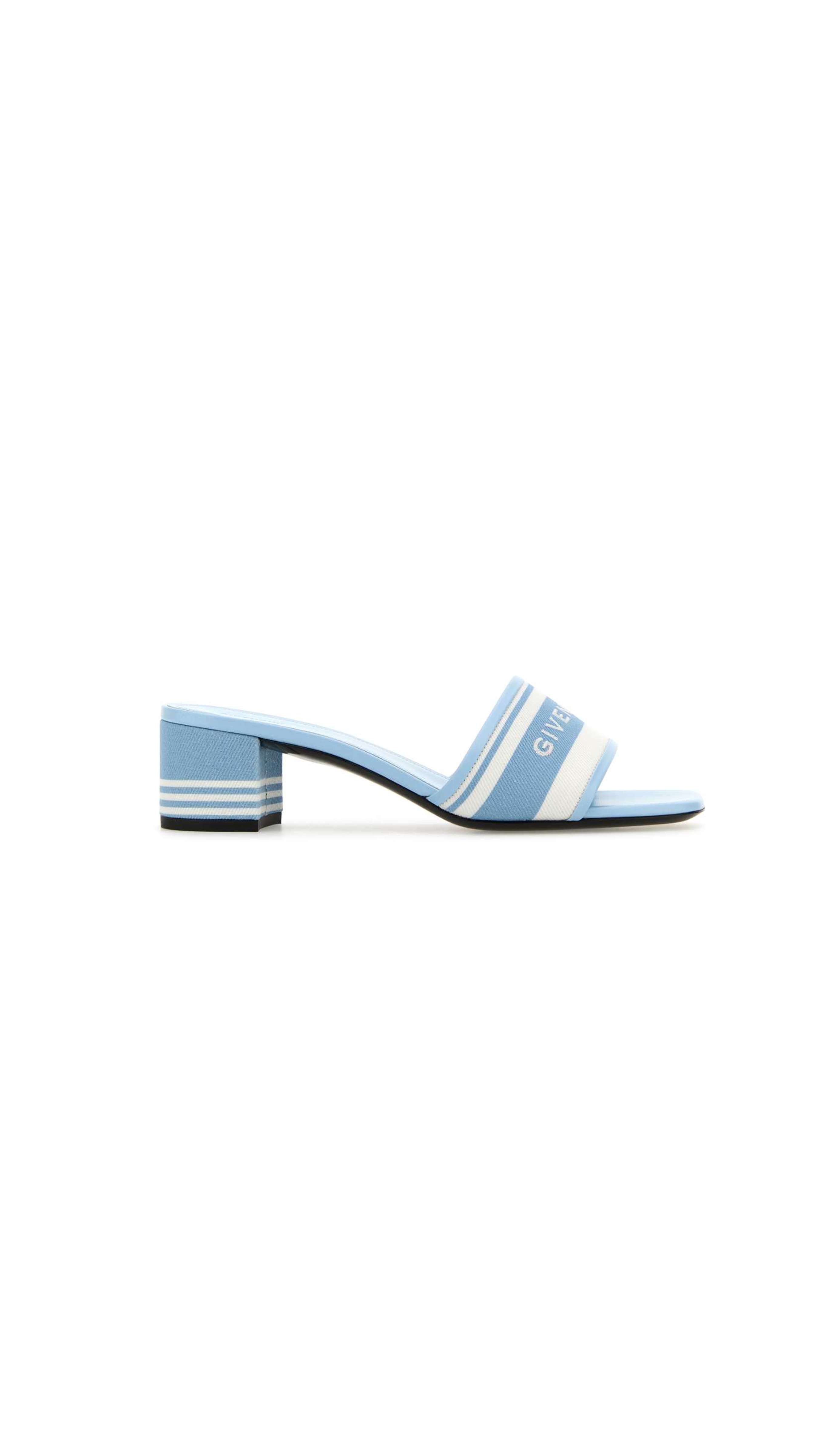 4G Canvas Mules - Light Blue