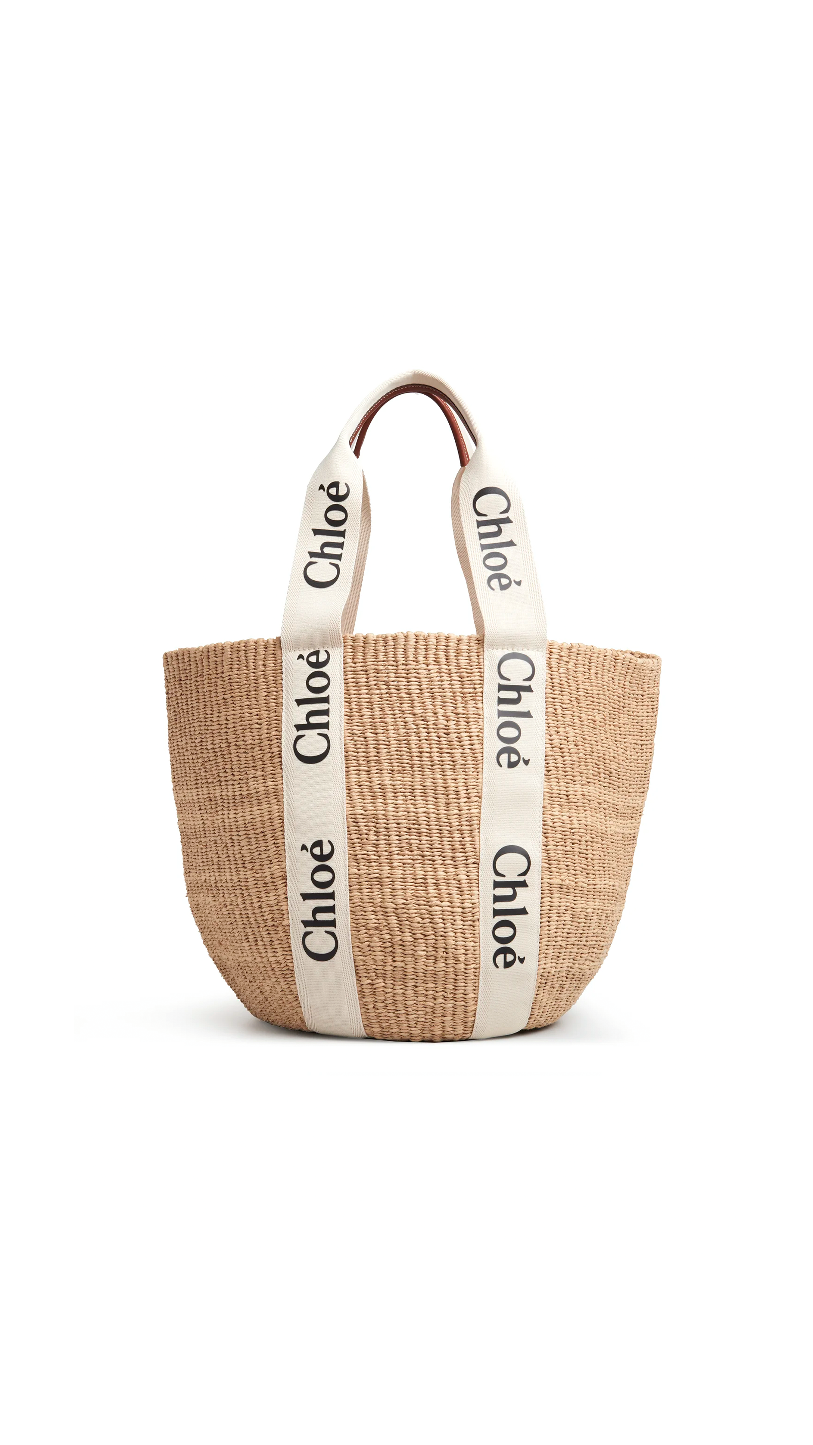 Large Woody Basket - White