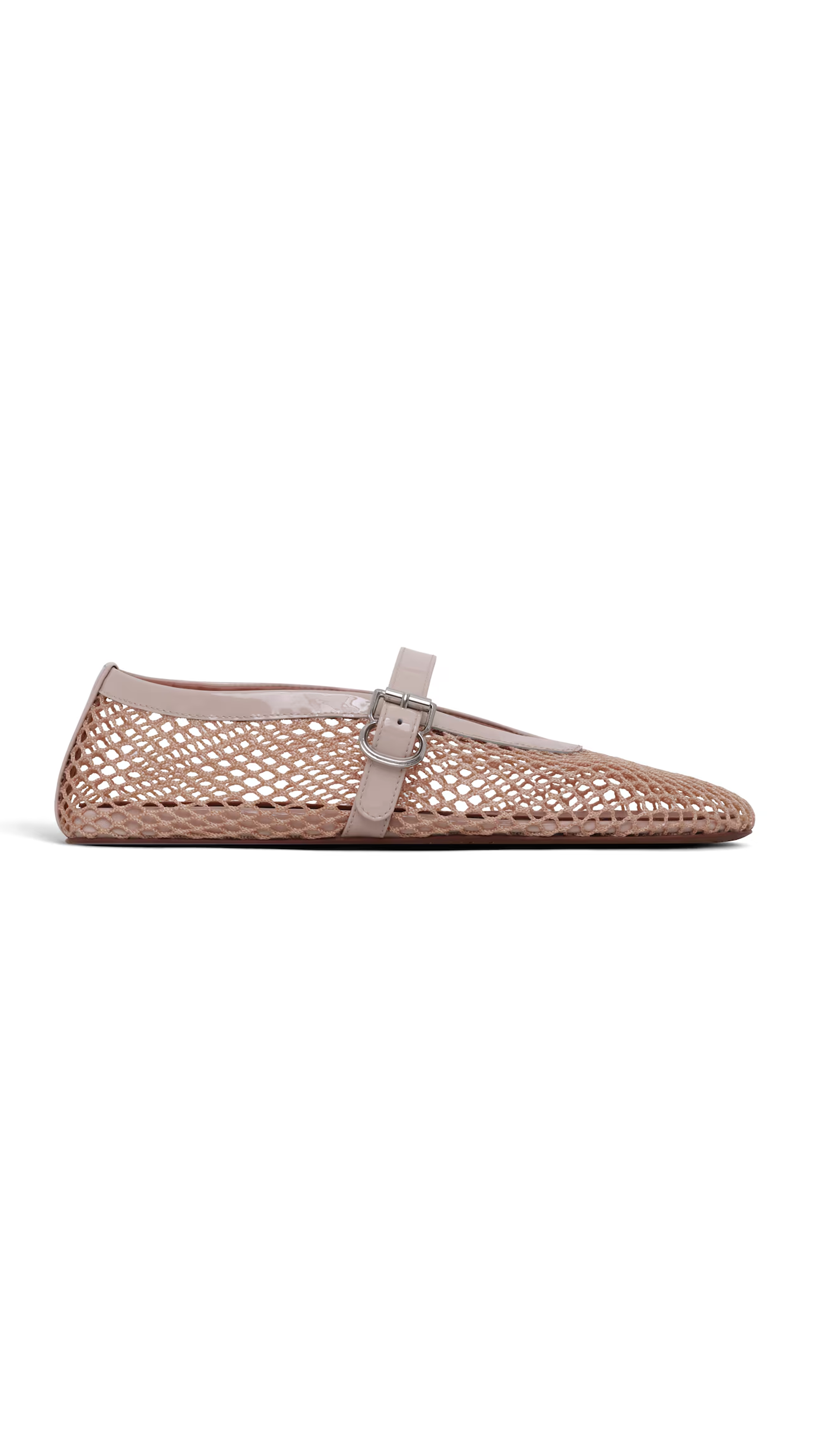 Fishnet Ballet Flats - Nude