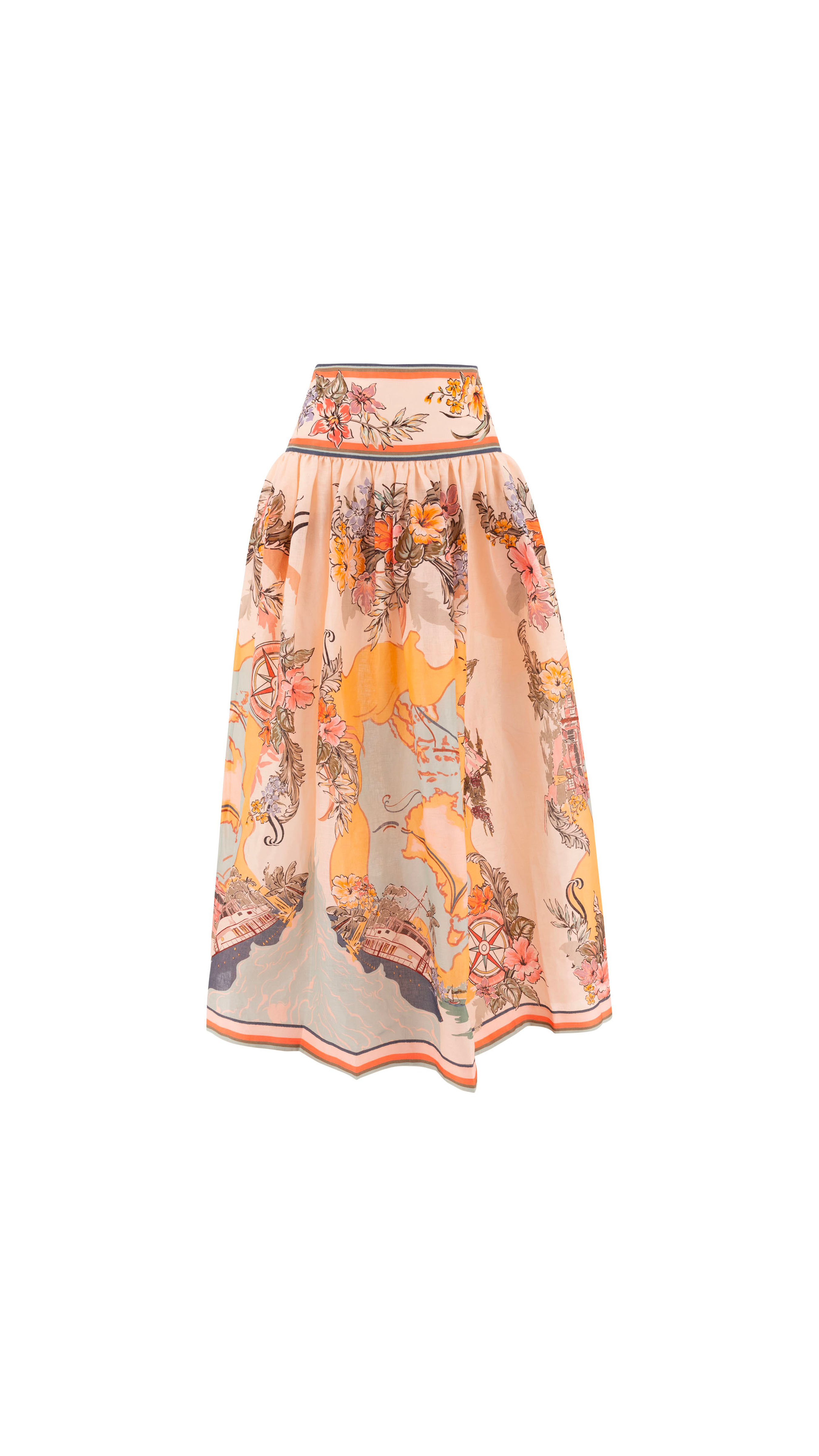 Tallow Midi Skirt - Multicolor