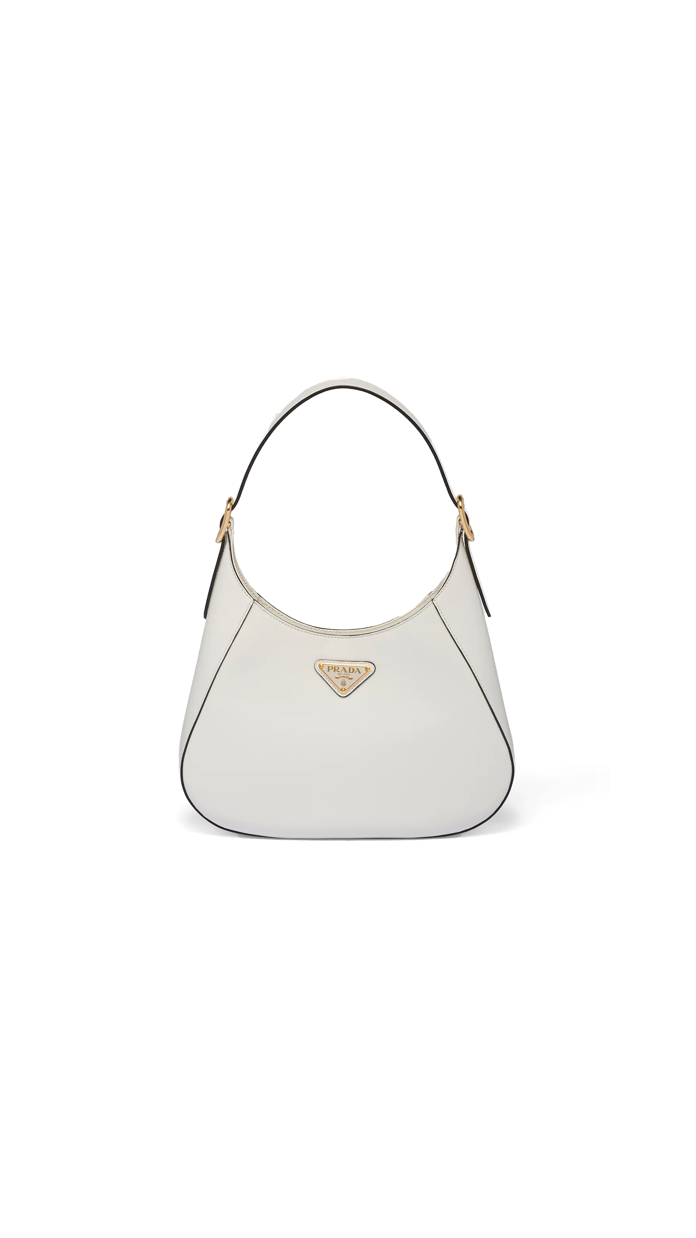 Leather Shoulder Bag - White