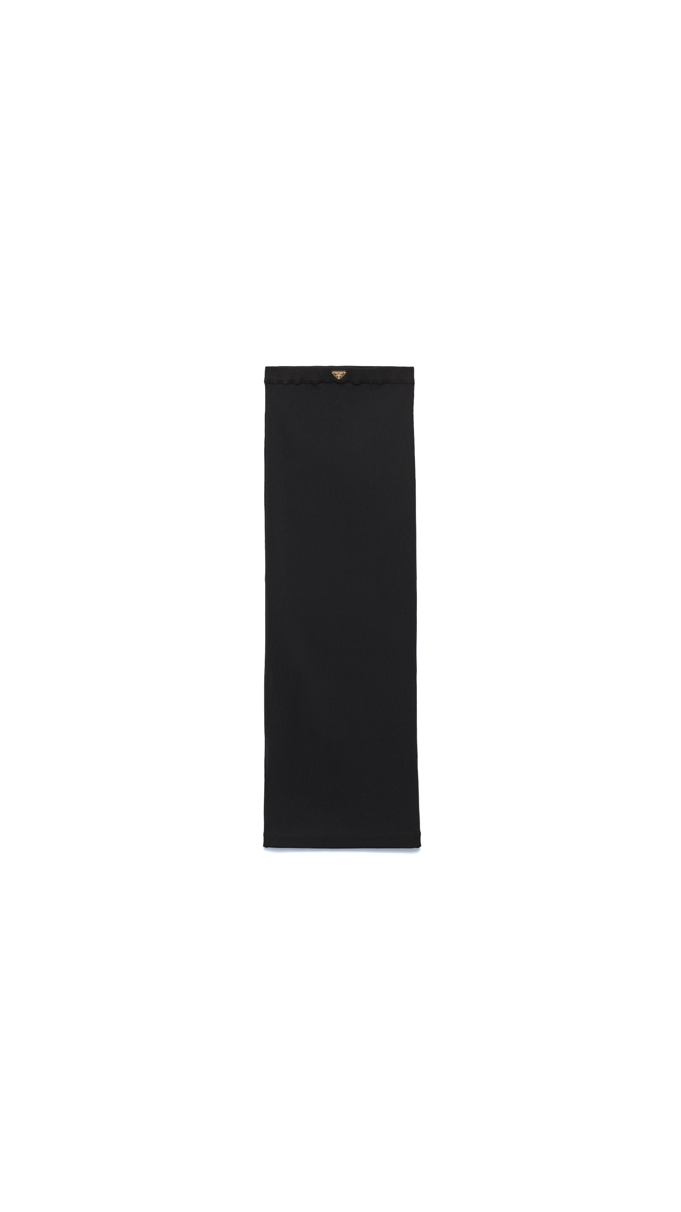 Ribbed Jersey Skirt - Black