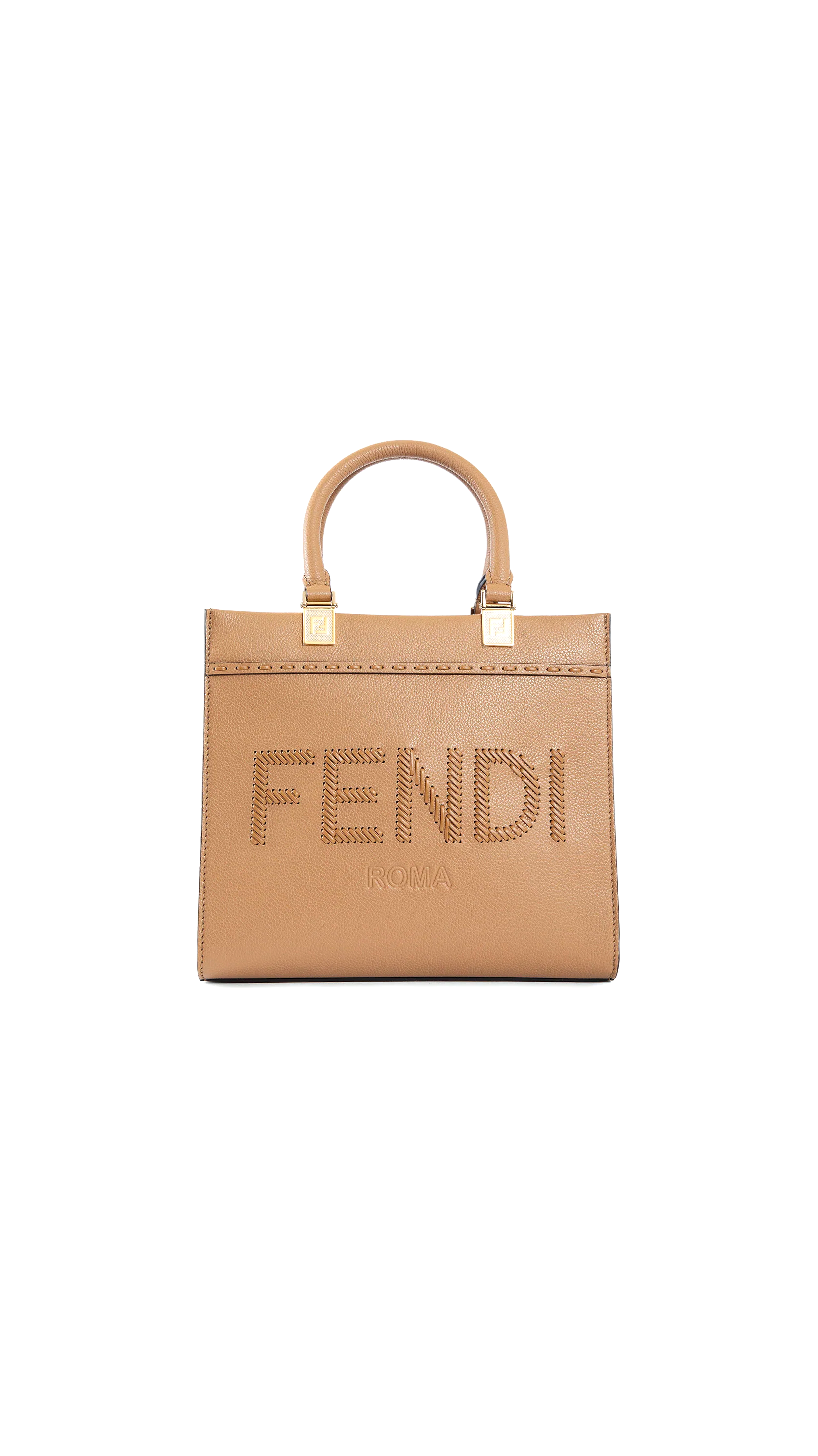 Fendi Sunshine Small Tote - Brown