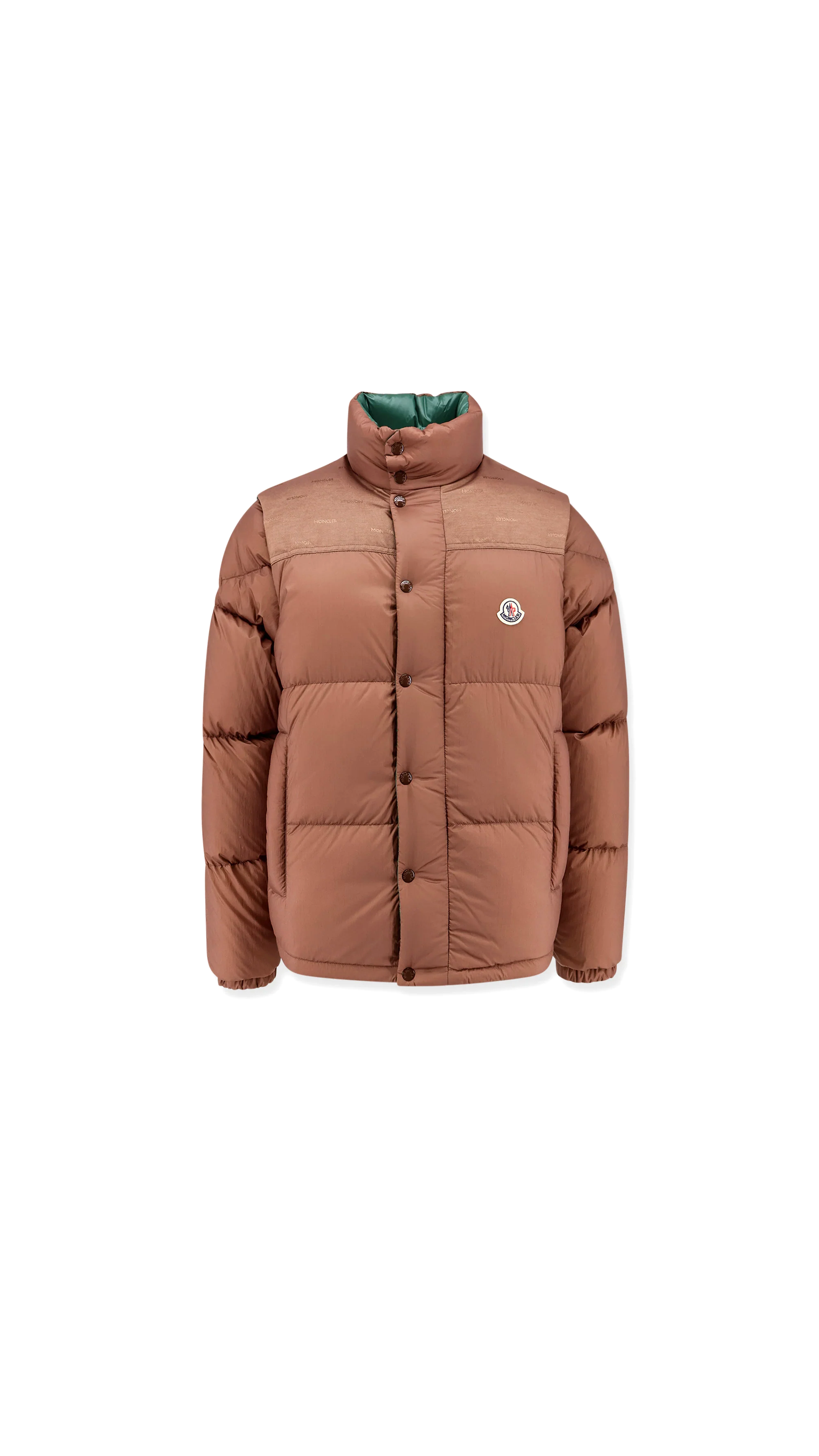 Reversible Verone Padded Jacket - Brown/Green