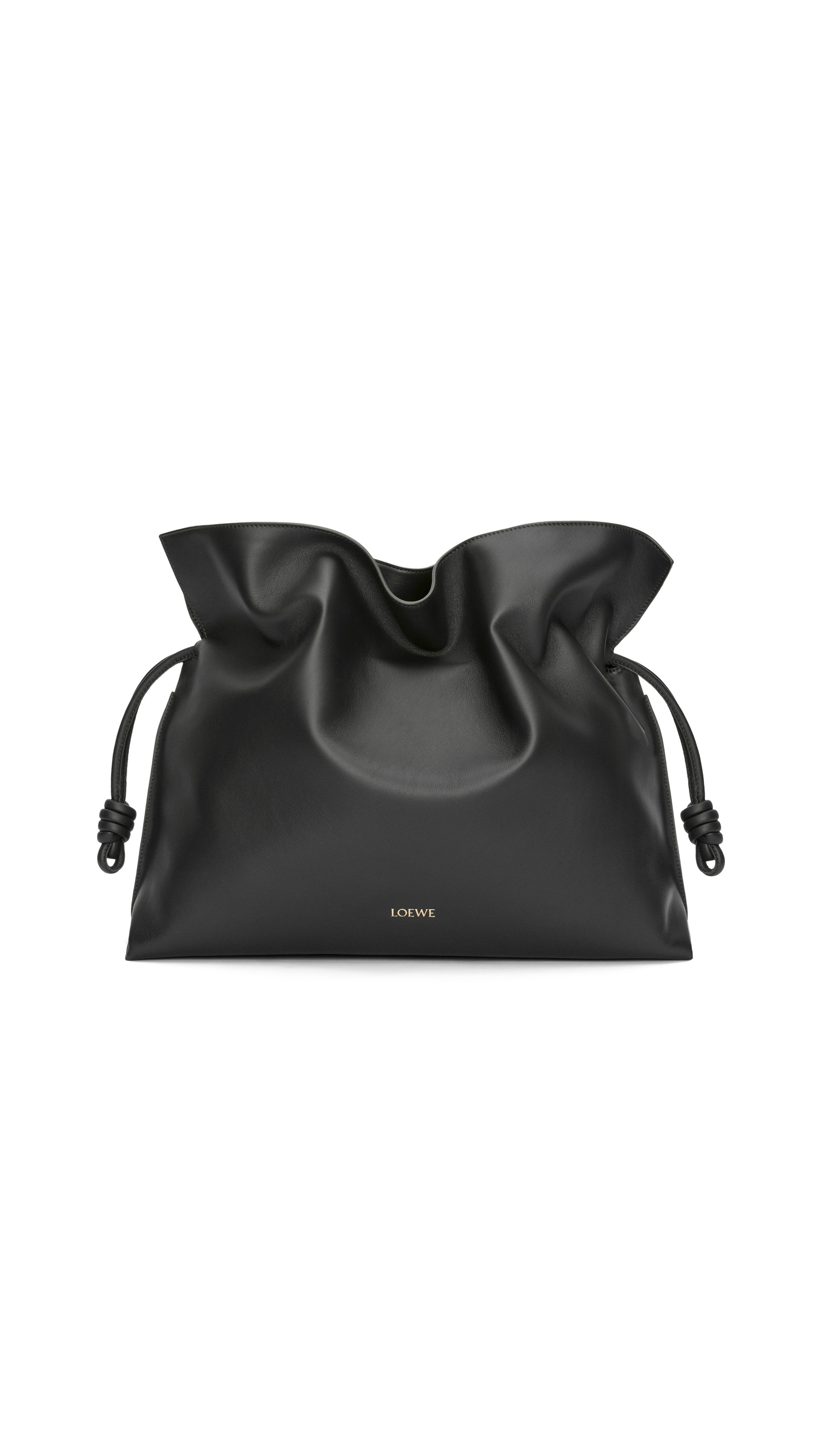 XL Flamenco Clutch in Nappa Calfskin - Black