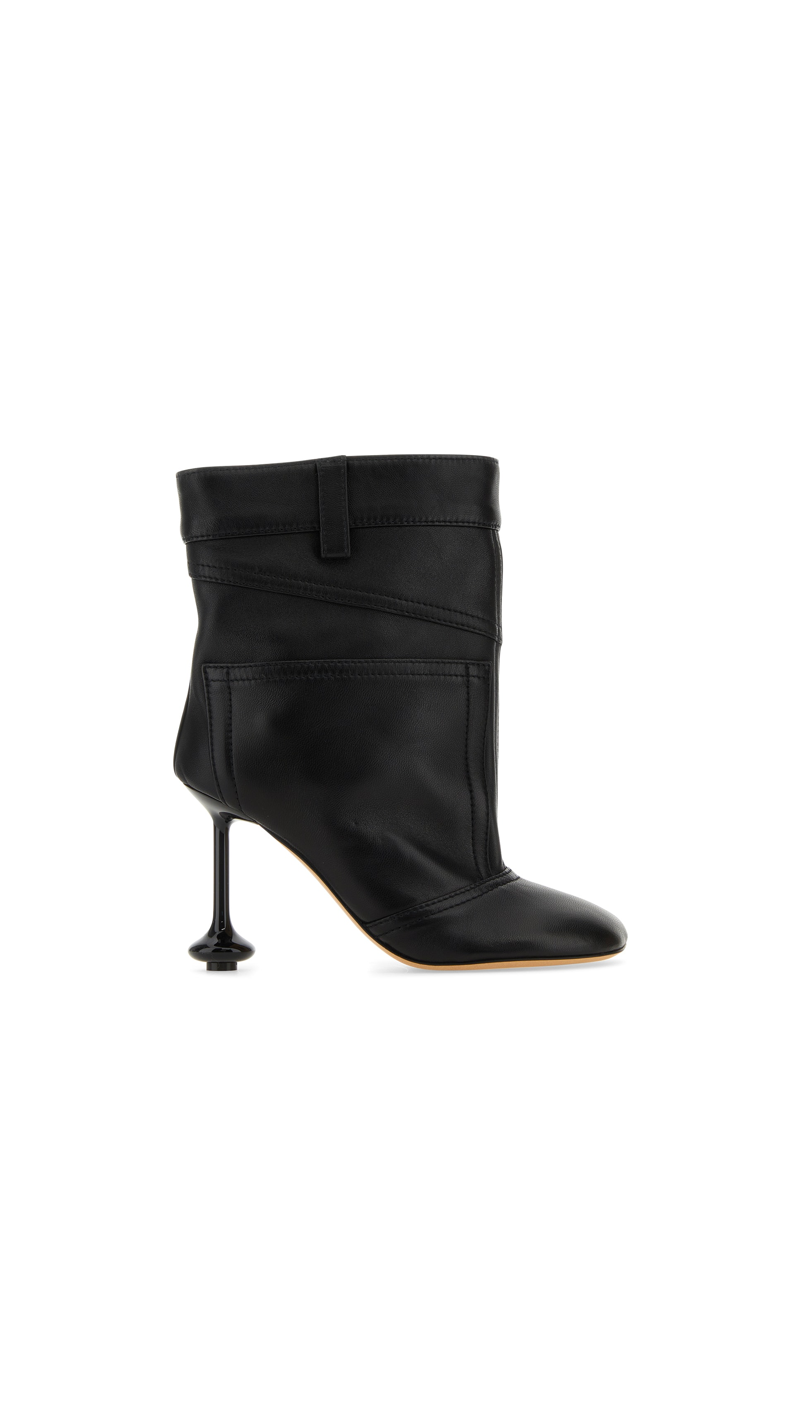 Toy Ankle Bootie In Nappa Lambskin - Black