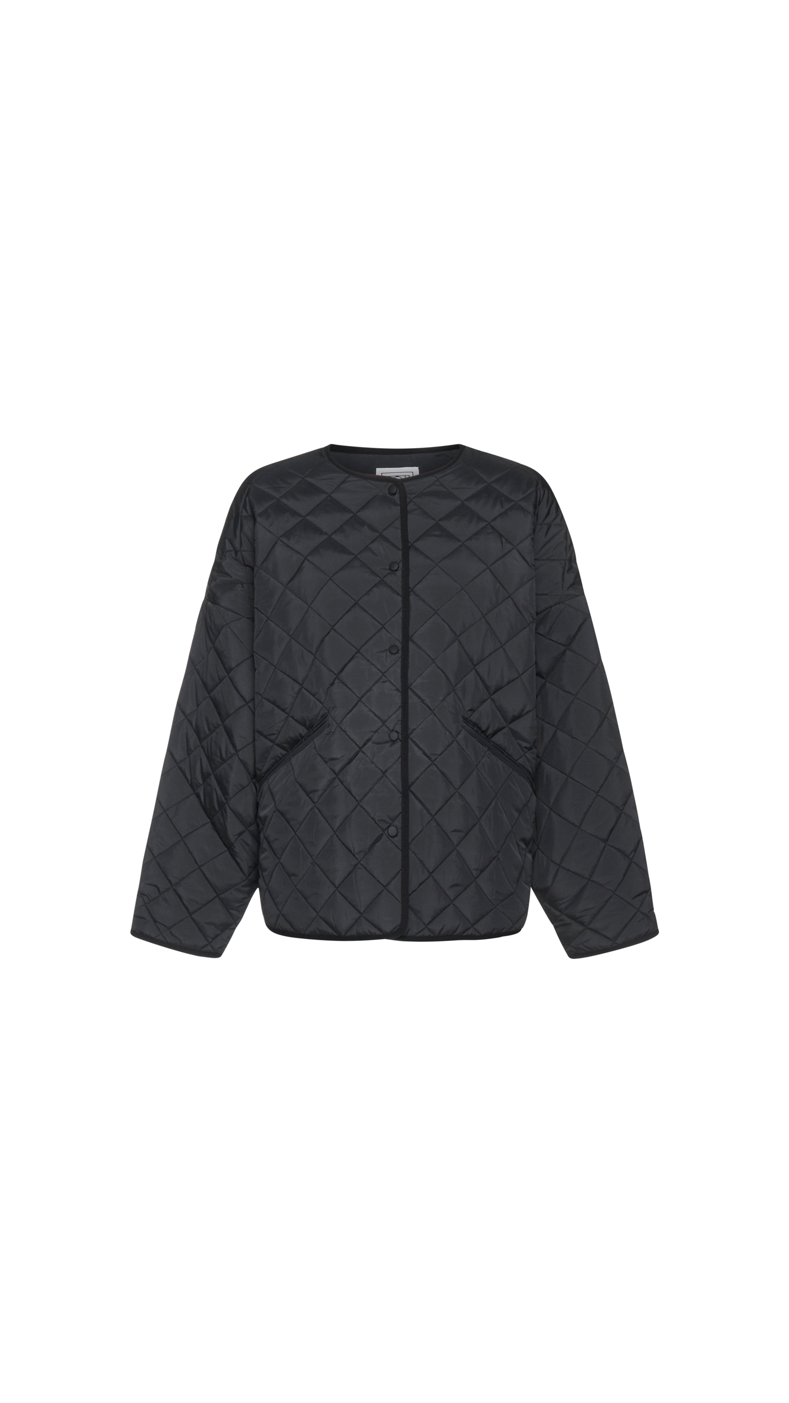 Recycled Polyester Quilted Jacket - Grey