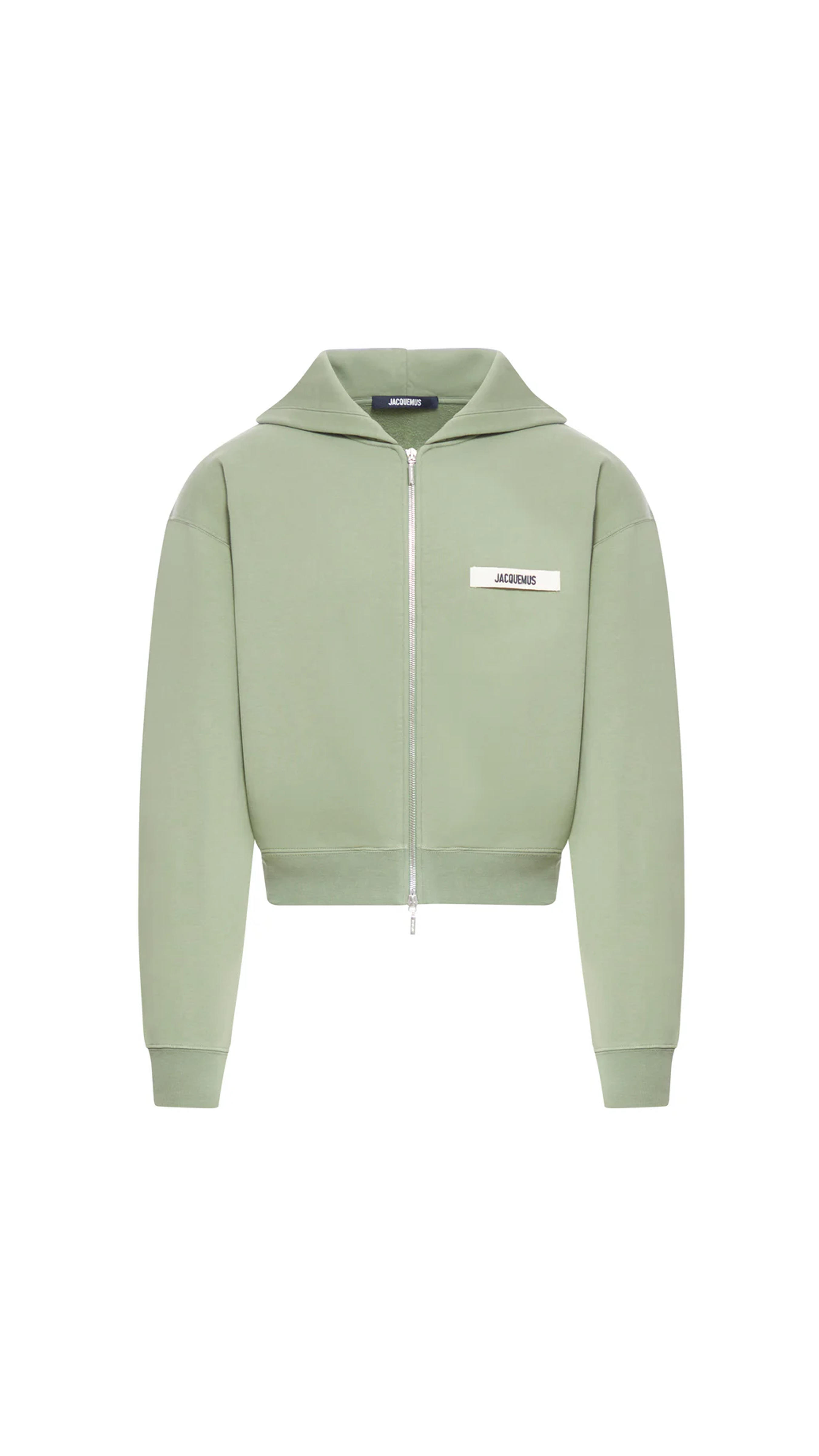 Le Hoodie Gros Grain Zippe - Green