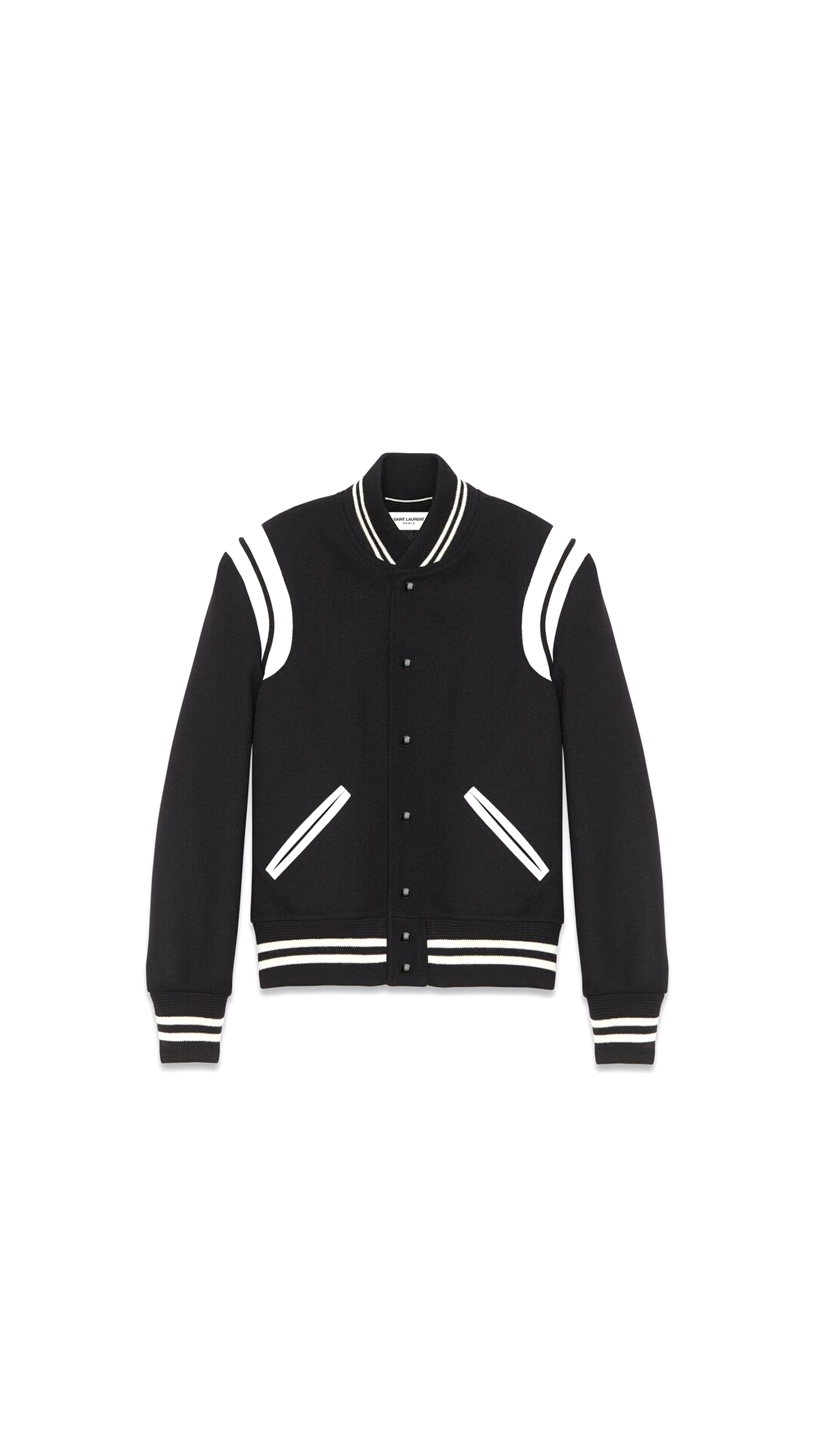 Teddy Bomber Jacket - Black