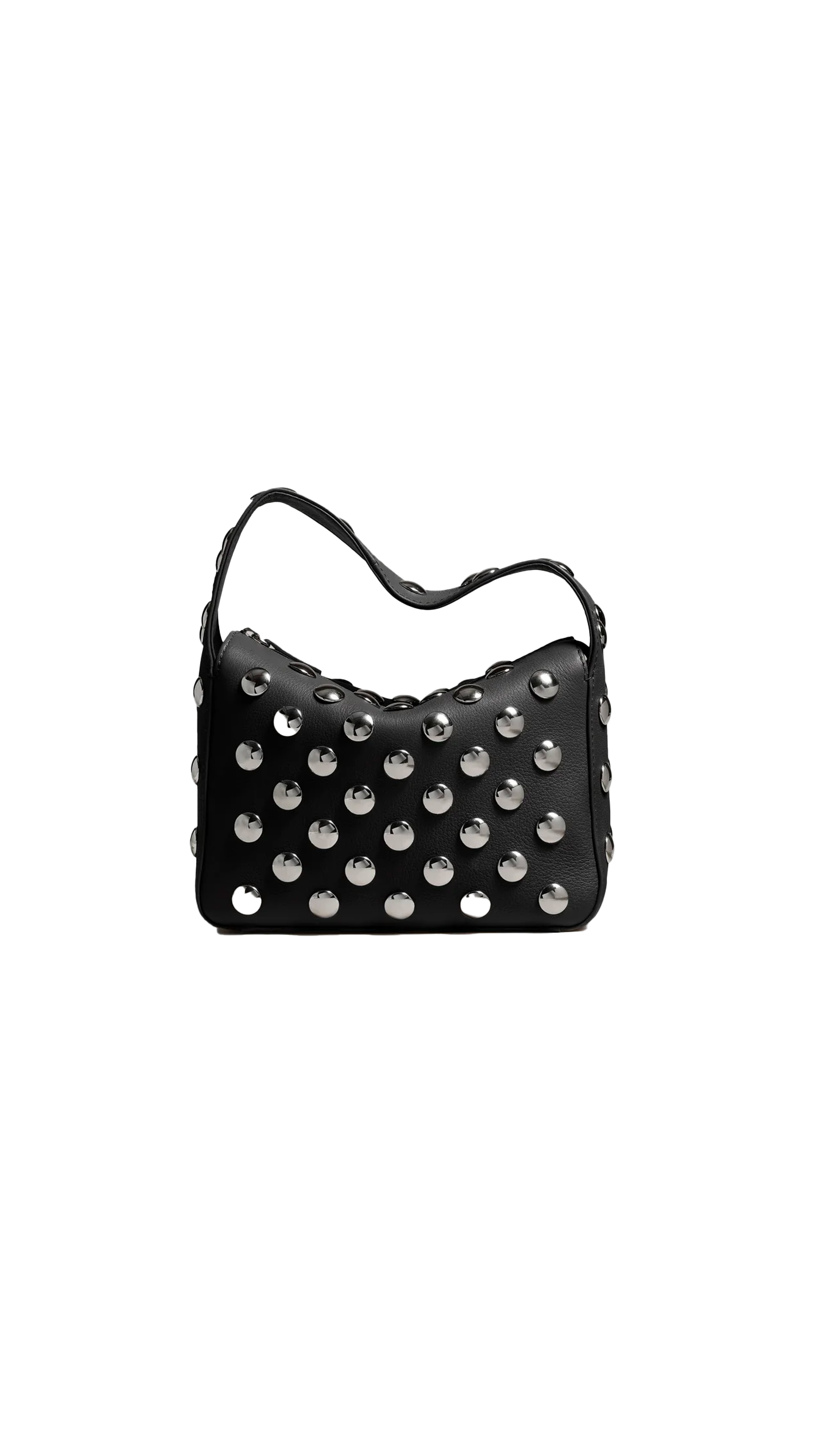 Small Elena Bag - Black/Silver