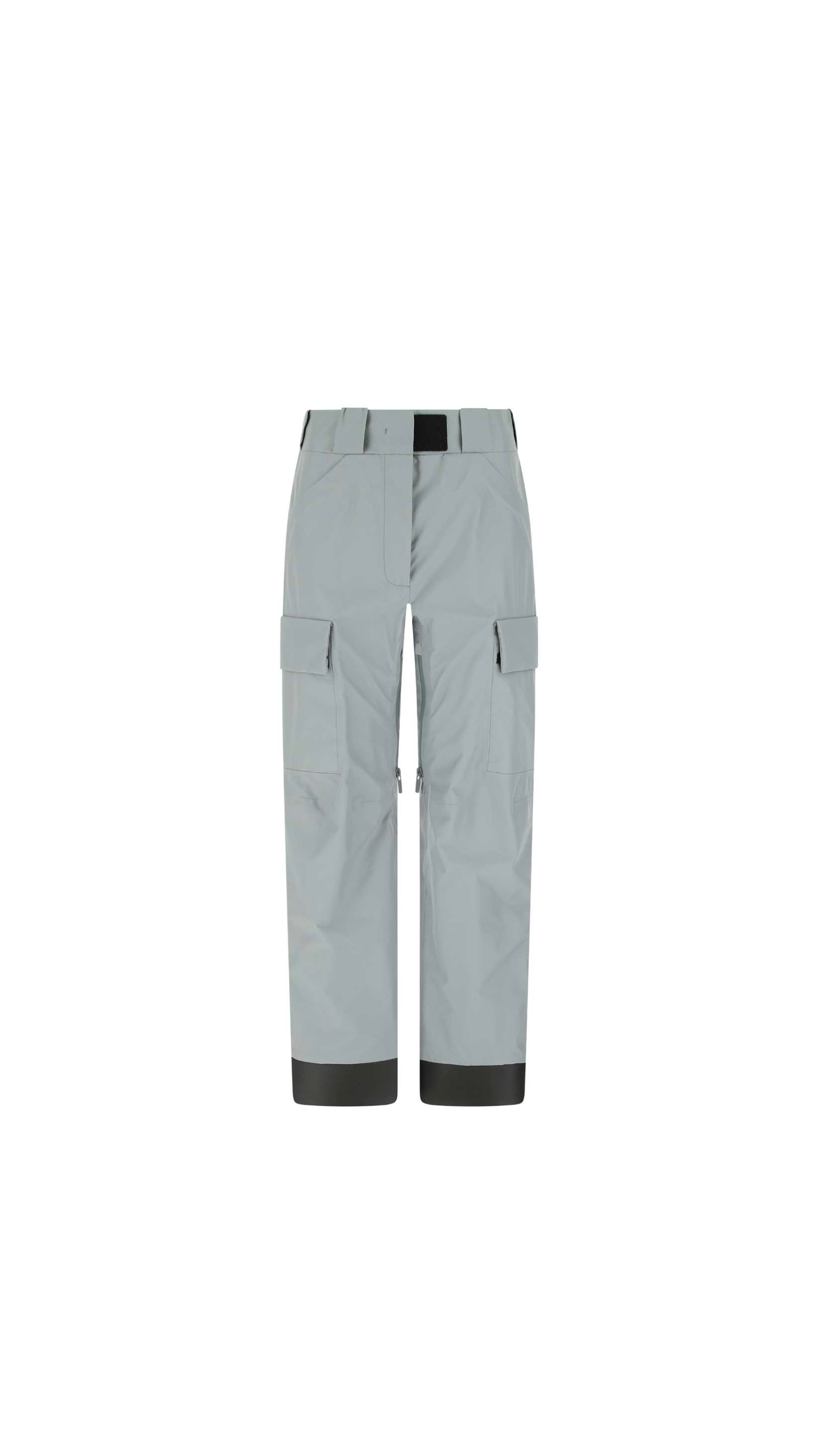 Prada Logo Detailed Straight Leg Pants - Grey