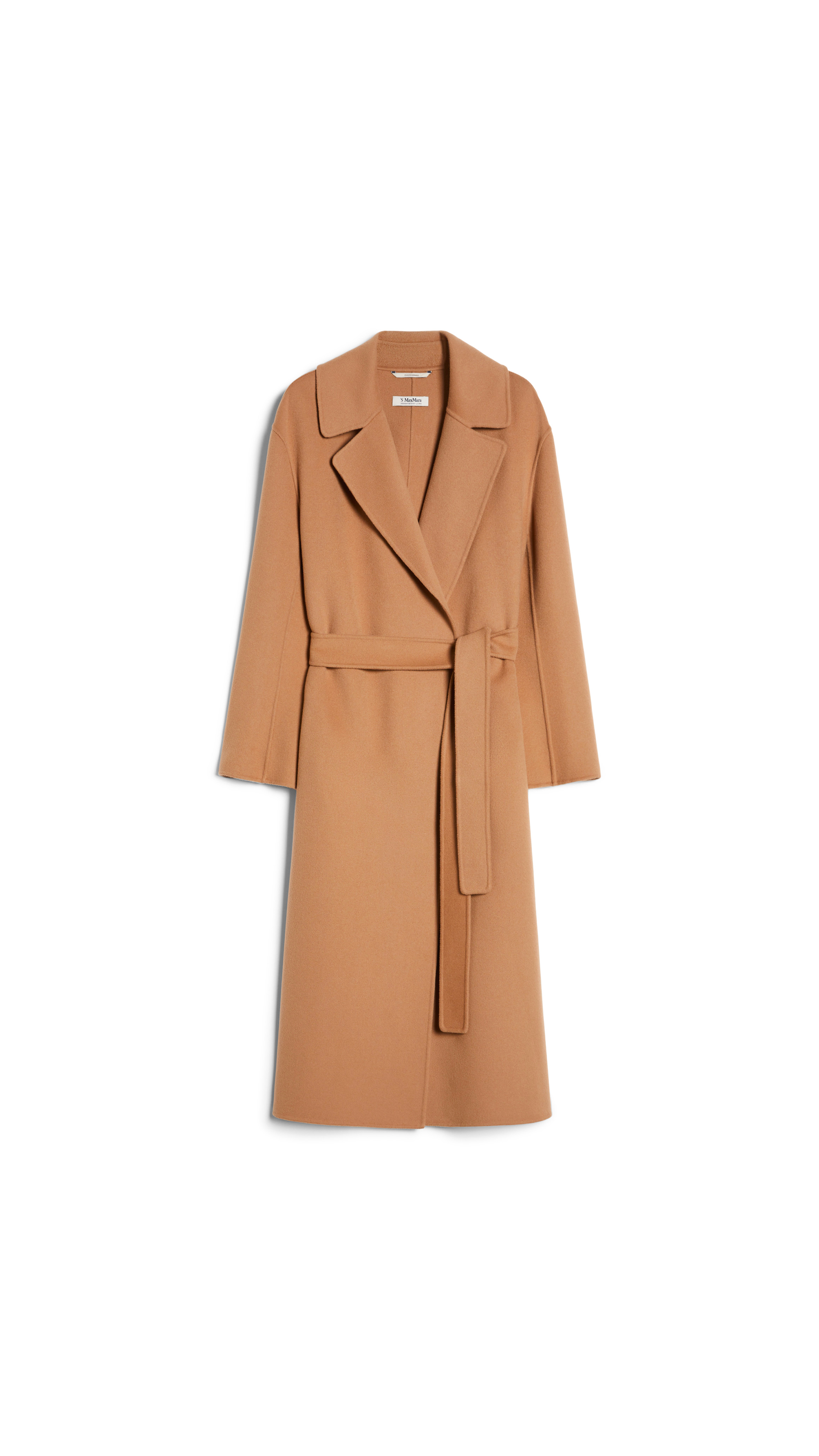 Wool Wrap Coat - Camel