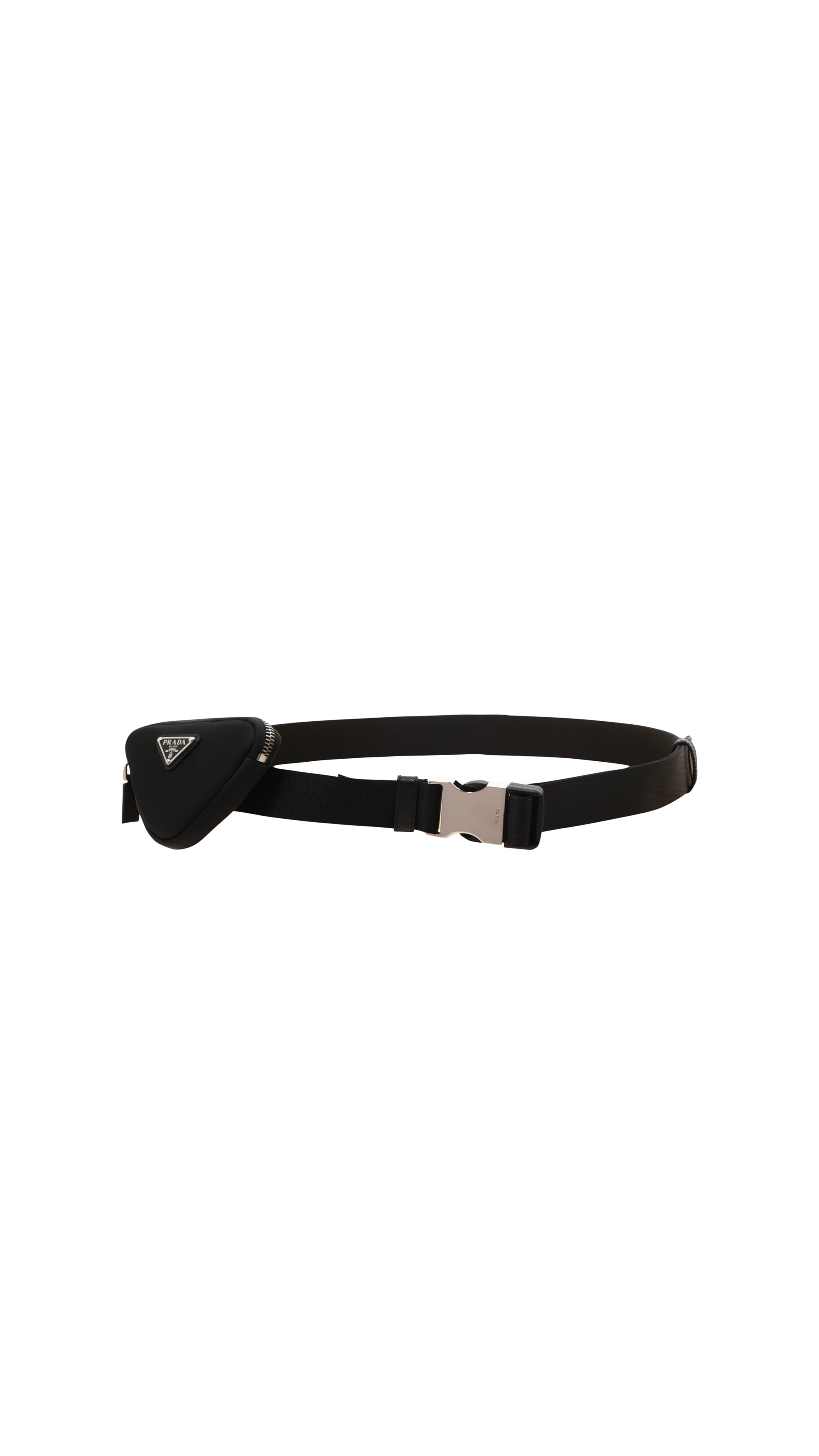 Re-Nylon Belt with Pouch - Black