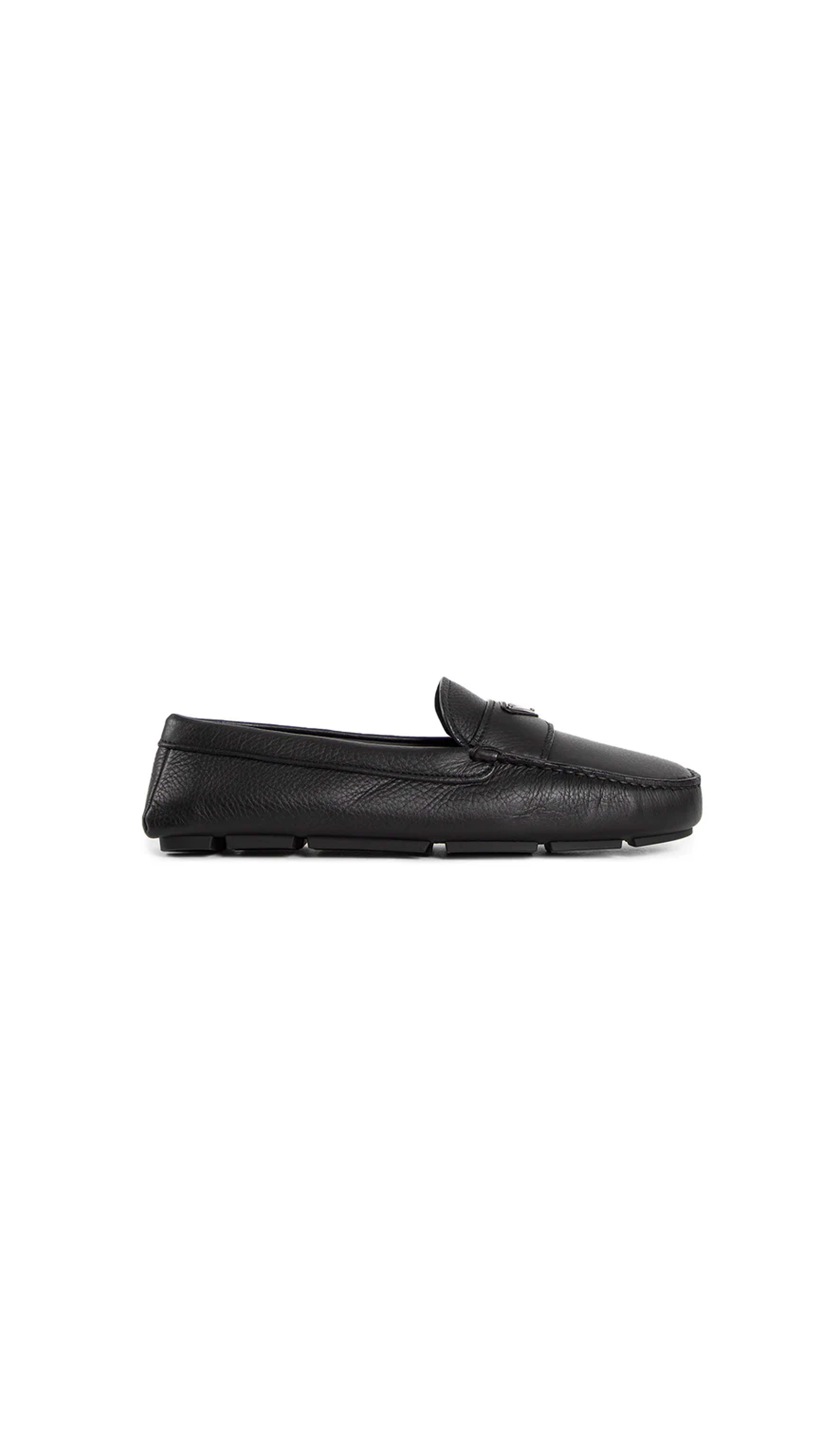 Leather Driving Shoes - Black