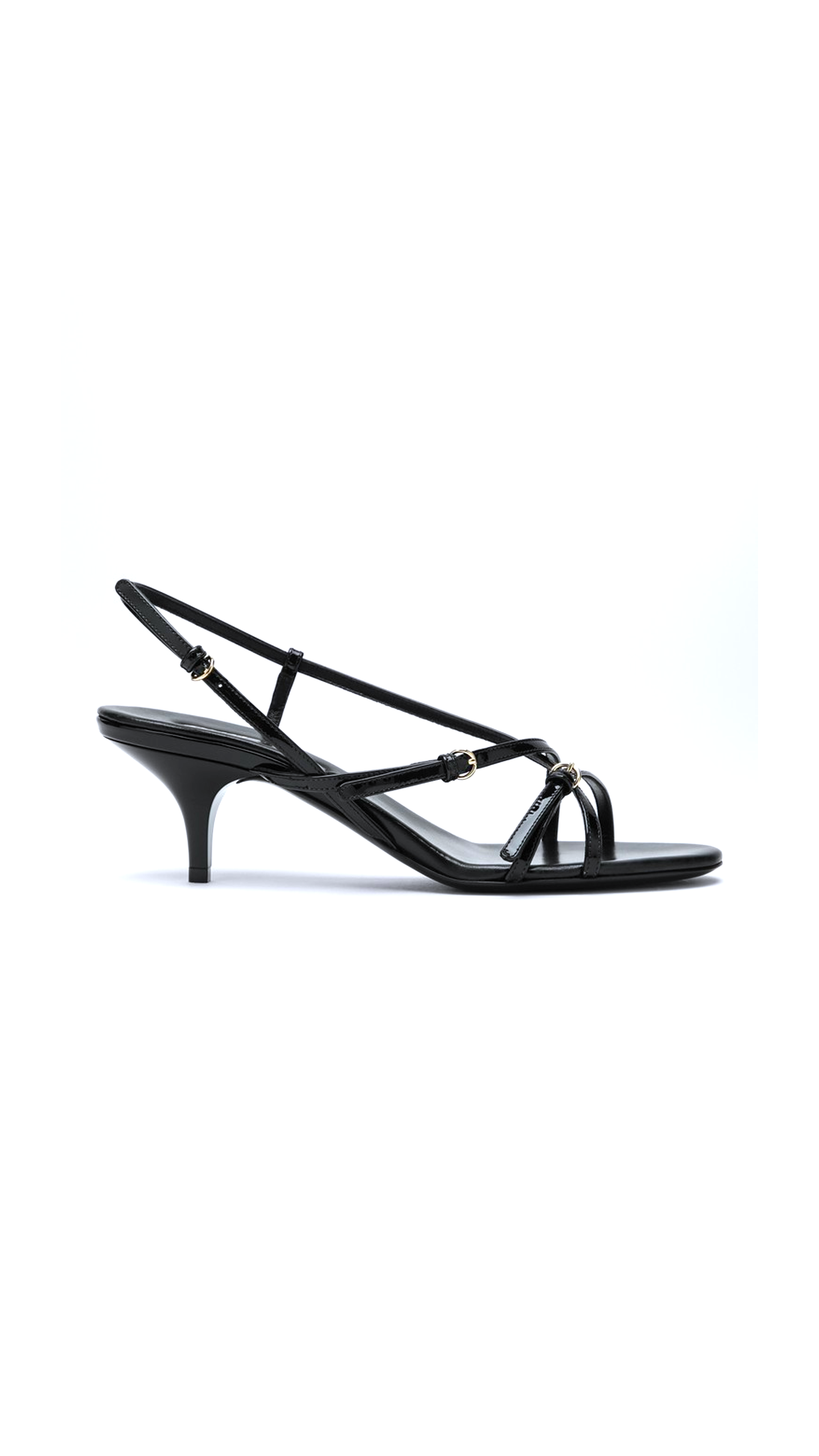 55 Strappy Leather Sandals - Black