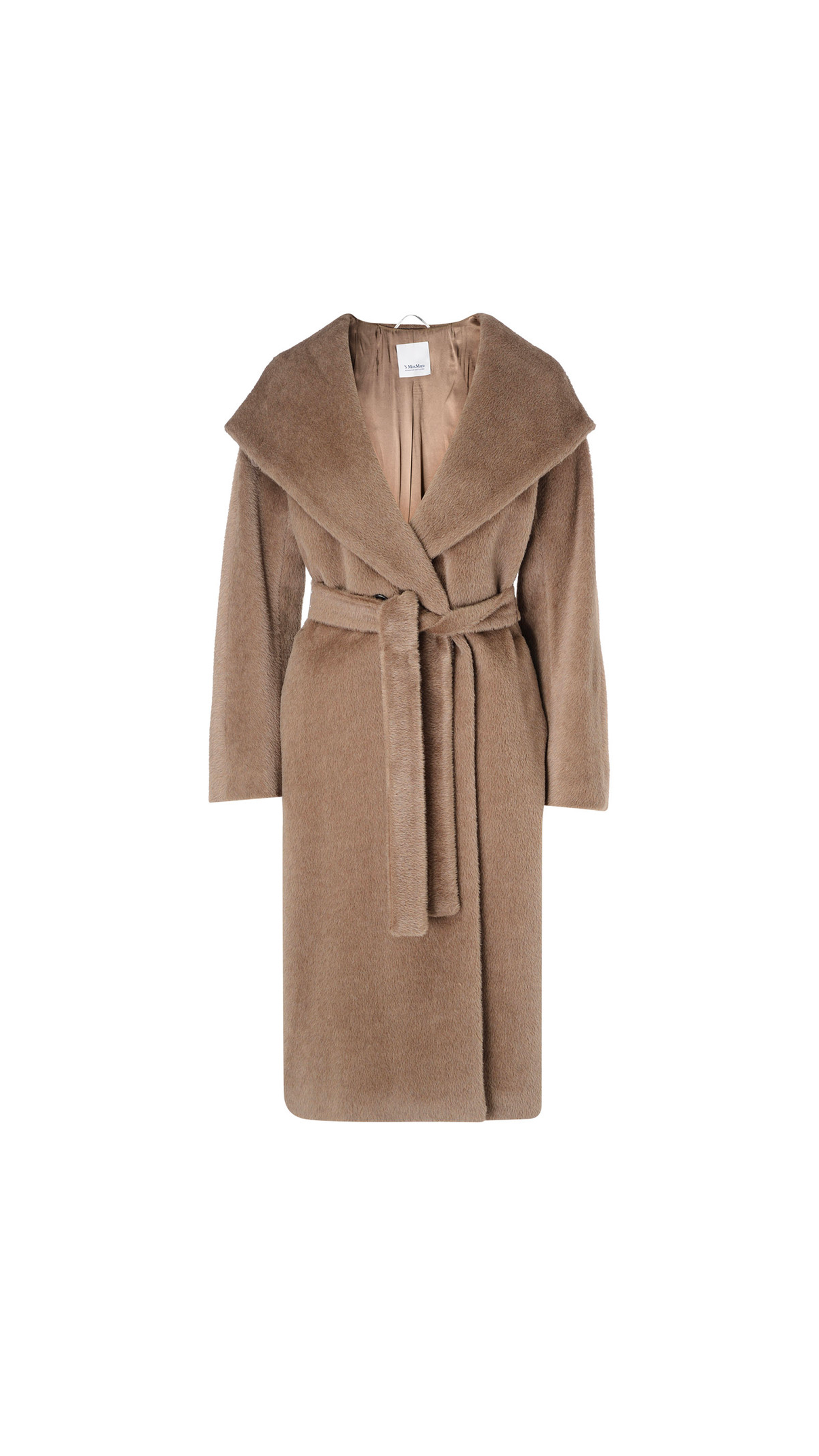 Midi Alpaca and Wool Coat - Camel