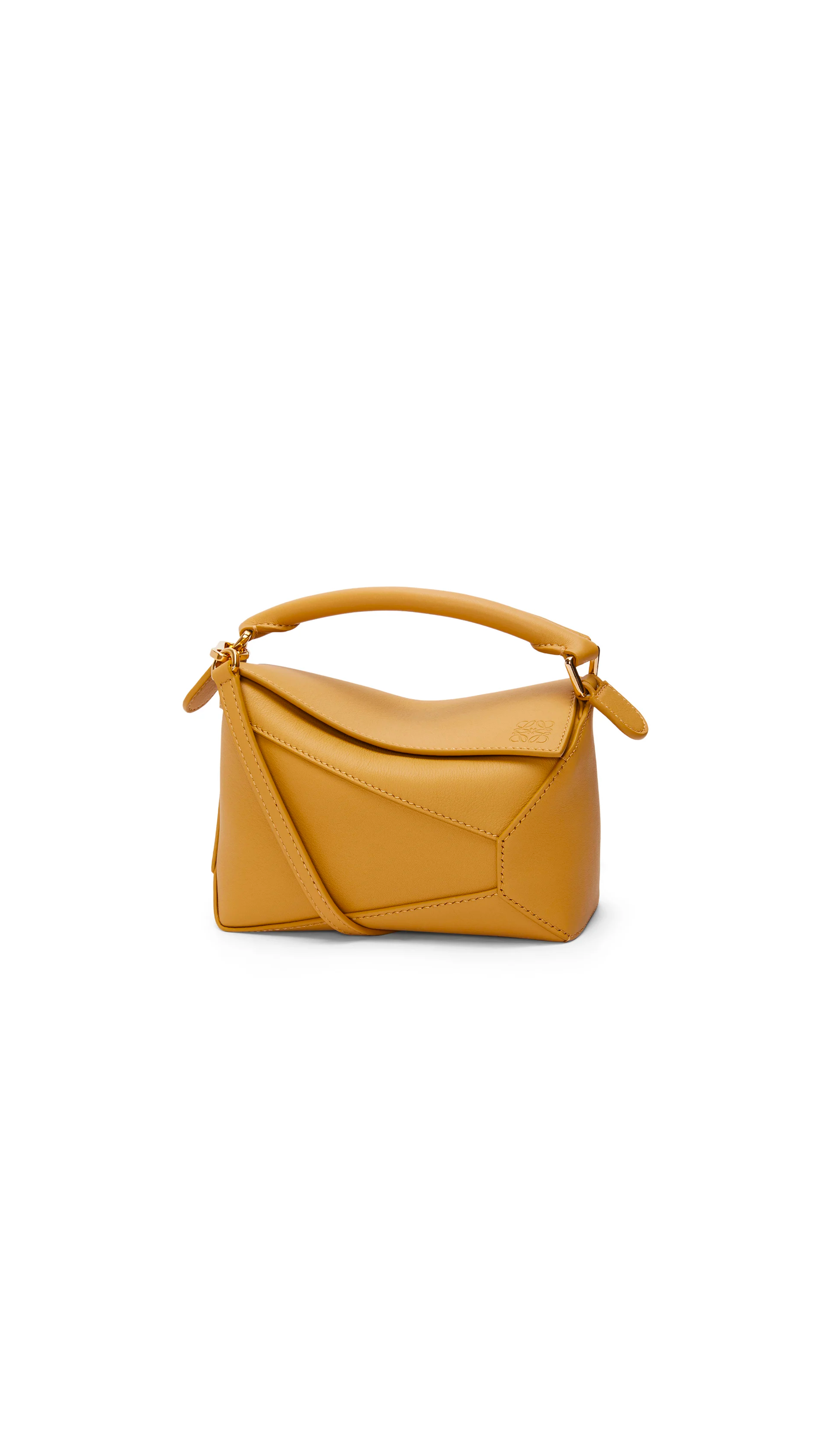 Mini Puzzle Bag In Classic Calfskin - Sahara