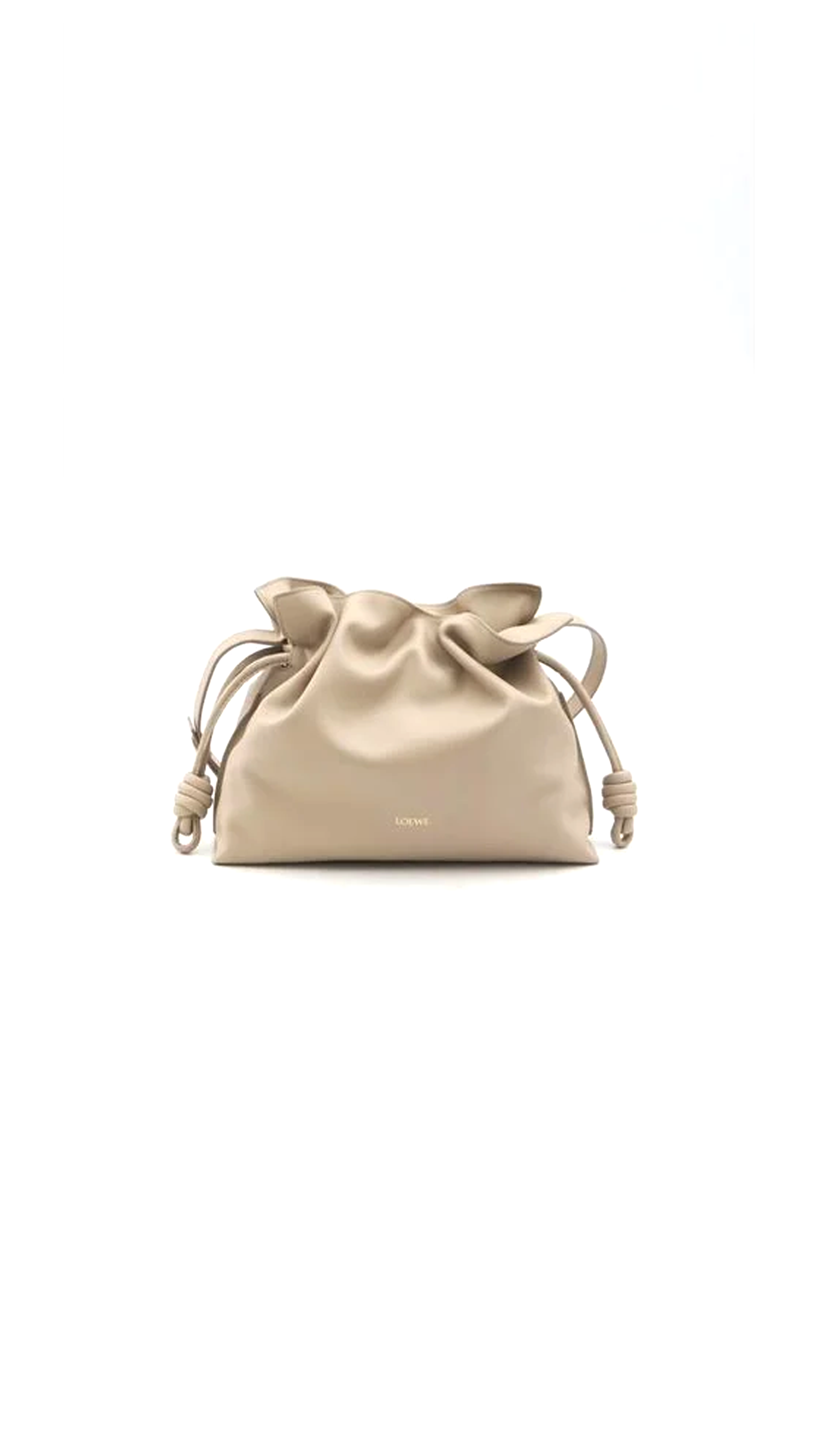 Medium Flamenco Clutch in Nappa Calfskin - Beige