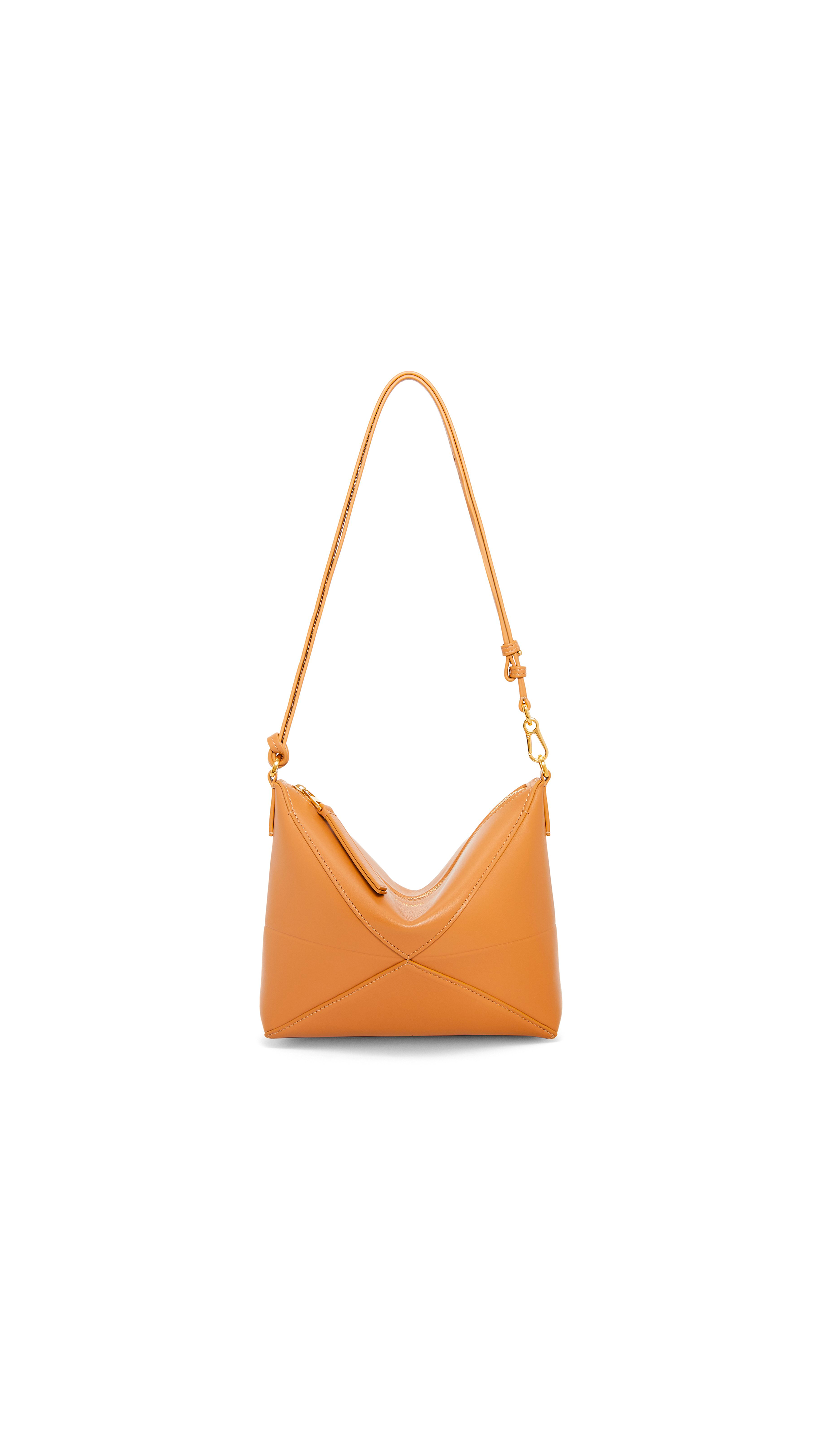 Puzzle Fold Pouch in Shiny Nappa Calfskin