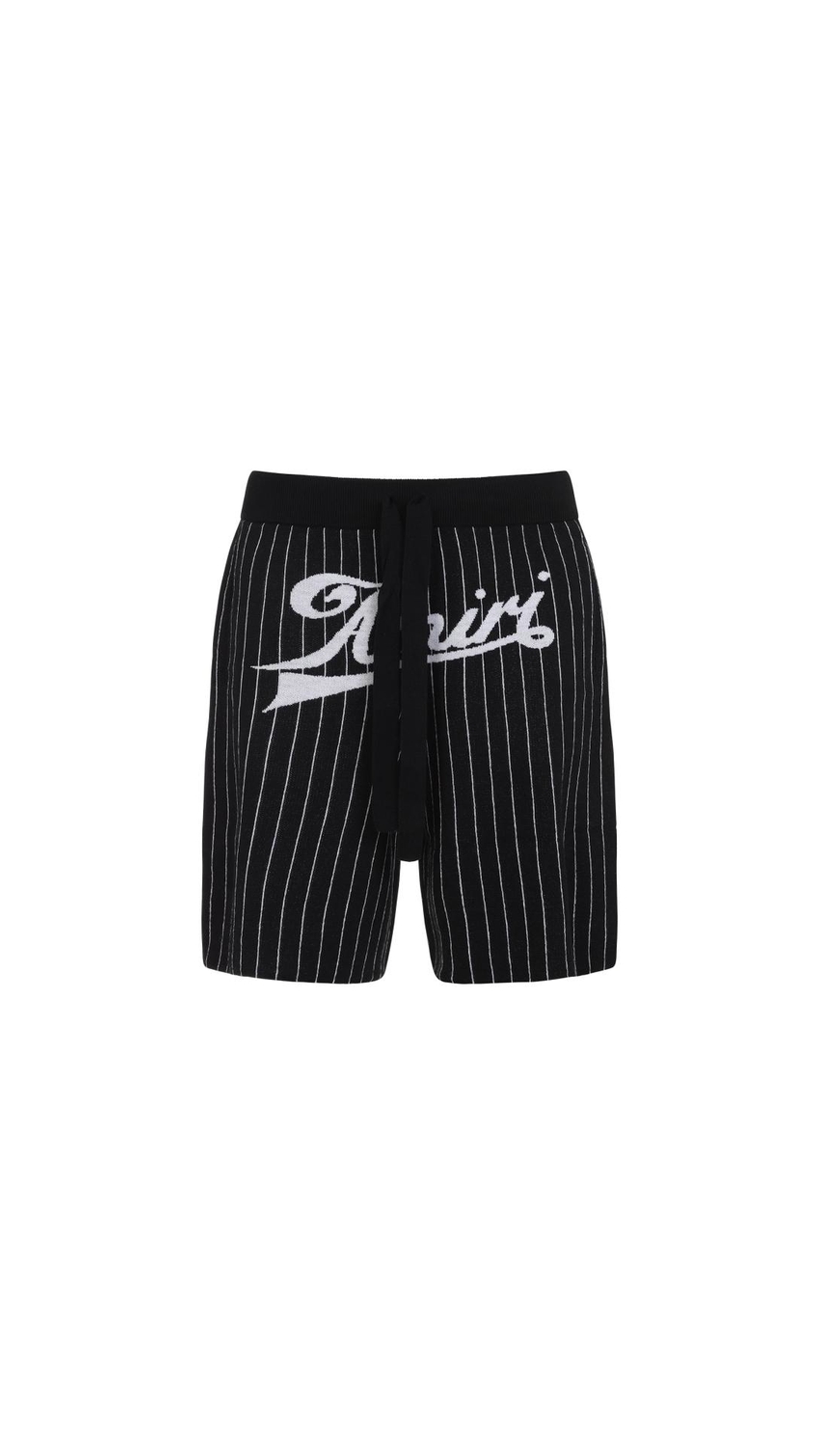 Amiri Pinstripe Shorts - Black