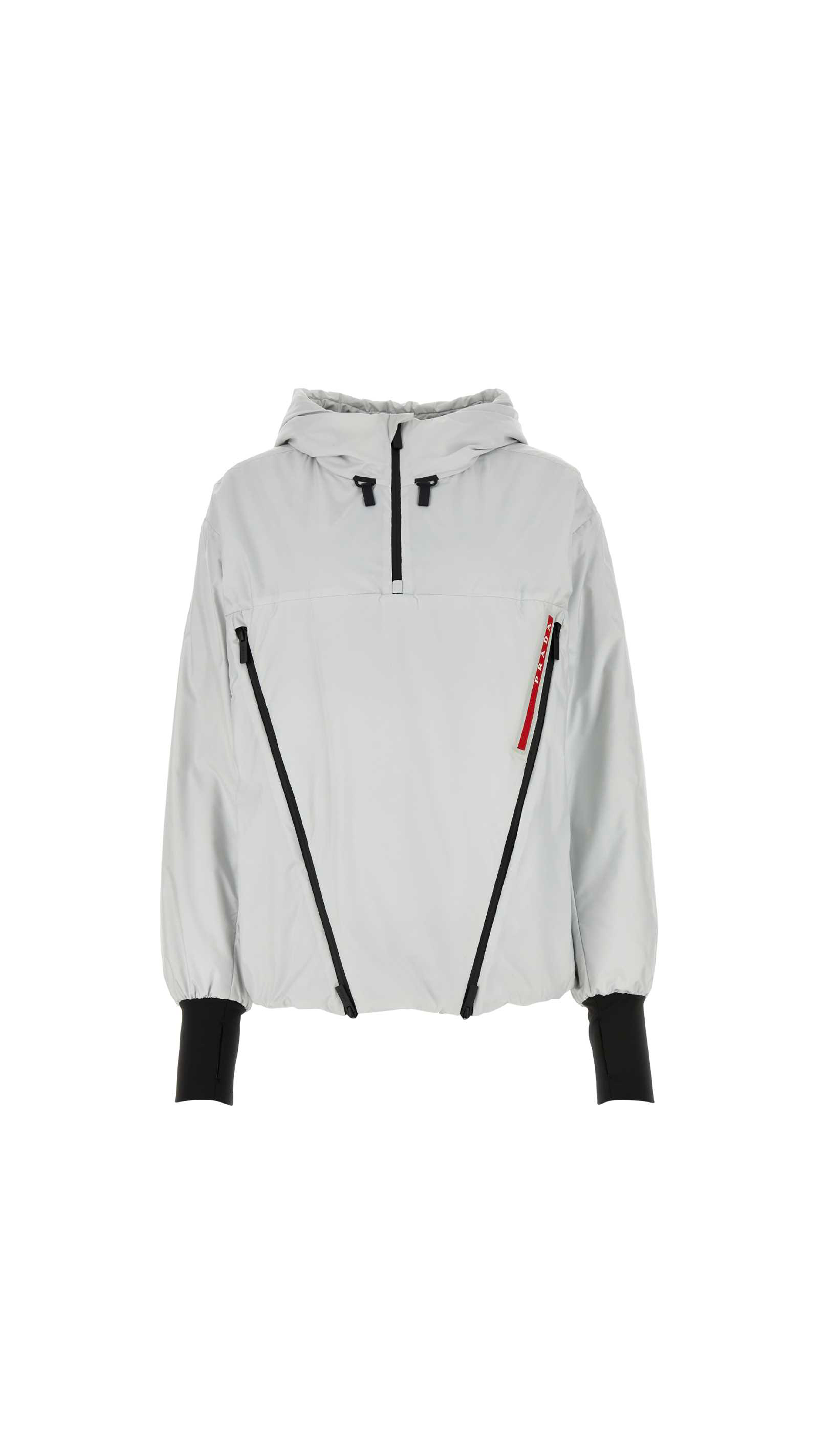 Linea Rossa Oversized Hooded Padded Shell Jacket - Chalk White/Black